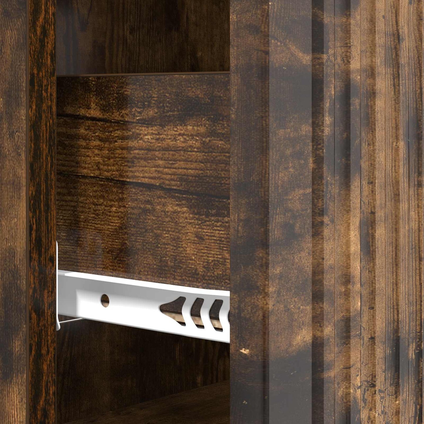 Ladenkast Gerookt eiken 66 x 34,5 x 90 cm Bewerkt hout is nu te koop bij PeponiXL, paradijselijk wonen!