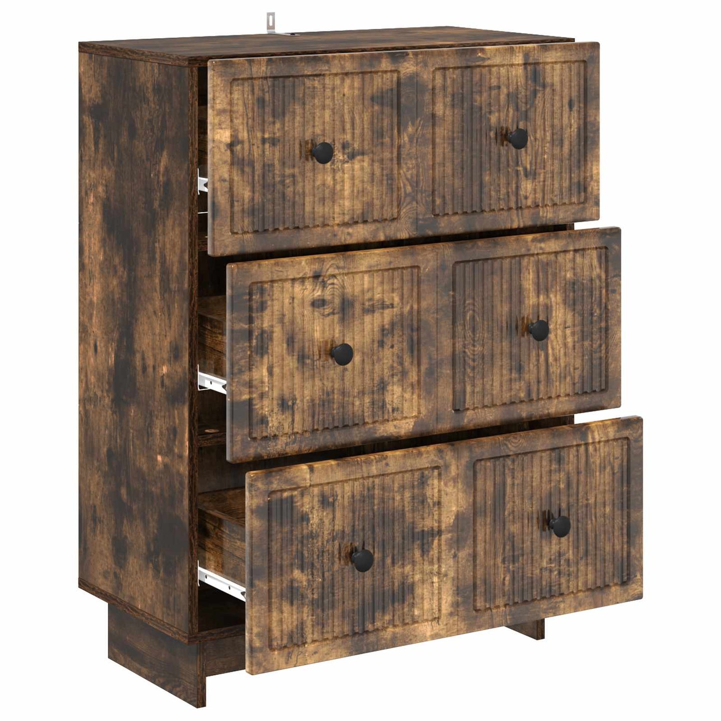 Ladenkast Gerookt eiken 66 x 34,5 x 90 cm Bewerkt hout is nu te koop bij PeponiXL, paradijselijk wonen!