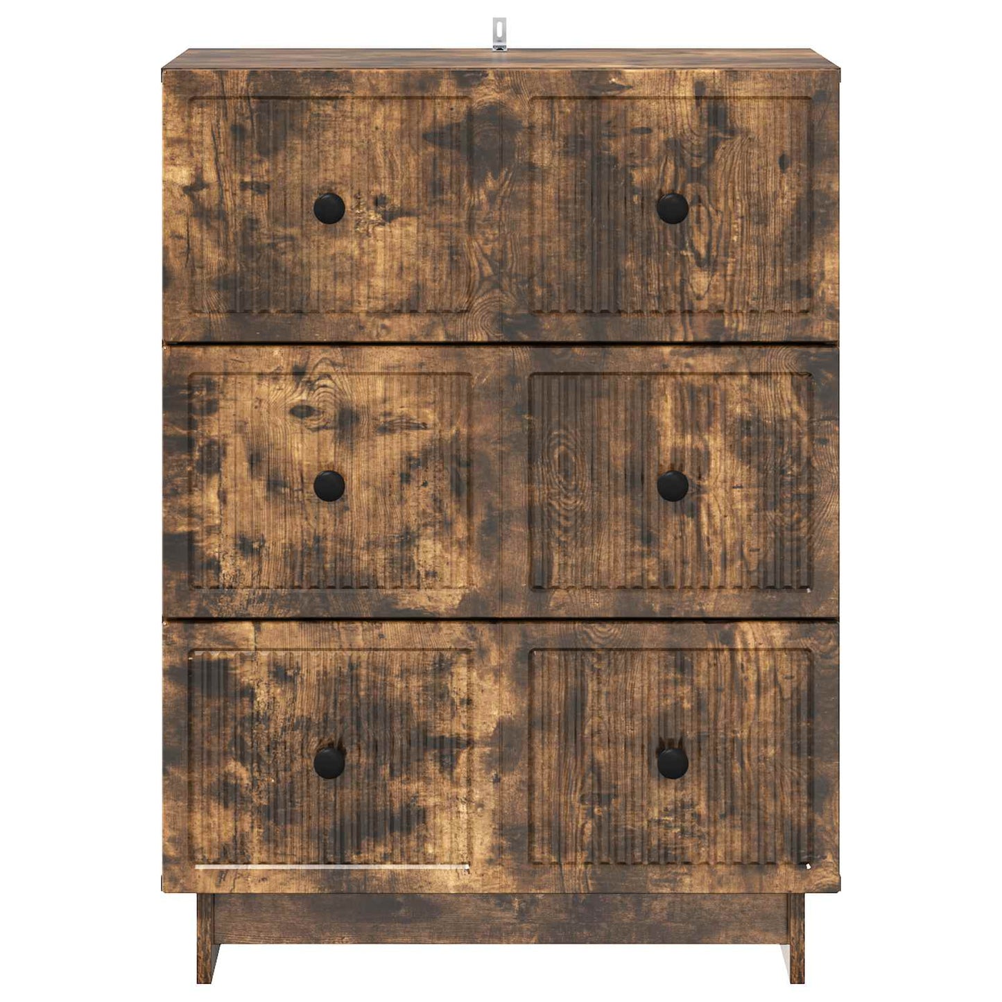 Ladenkast Gerookt eiken 66 x 34,5 x 90 cm Bewerkt hout is nu te koop bij PeponiXL, paradijselijk wonen!