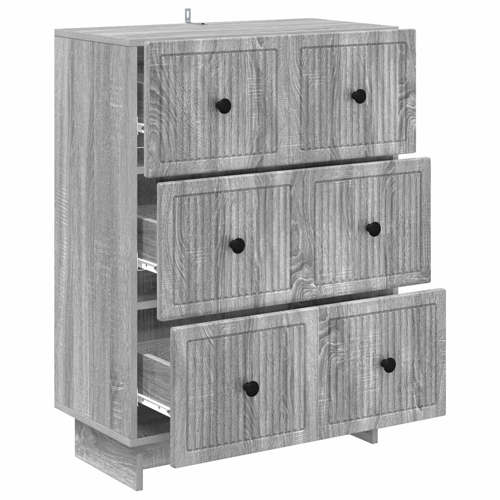 Ladenkast Grijs sonoma 66 x 34,5 x 90 cm Bewerkt hout is nu te koop bij PeponiXL, paradijselijk wonen!