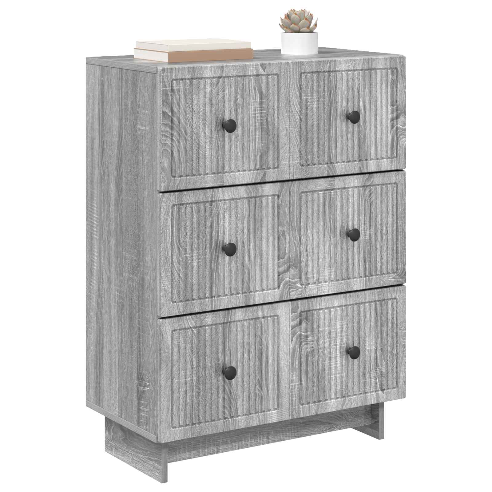 Ladenkast Grijs sonoma 66 x 34,5 x 90 cm Bewerkt hout is nu te koop bij PeponiXL, paradijselijk wonen!