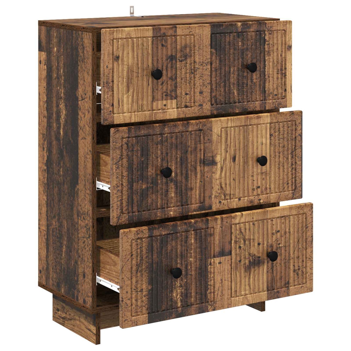 Ladenkast Oud hout 66 x 34,5 x 90 cm Bewerkt hout is nu te koop bij PeponiXL, paradijselijk wonen!