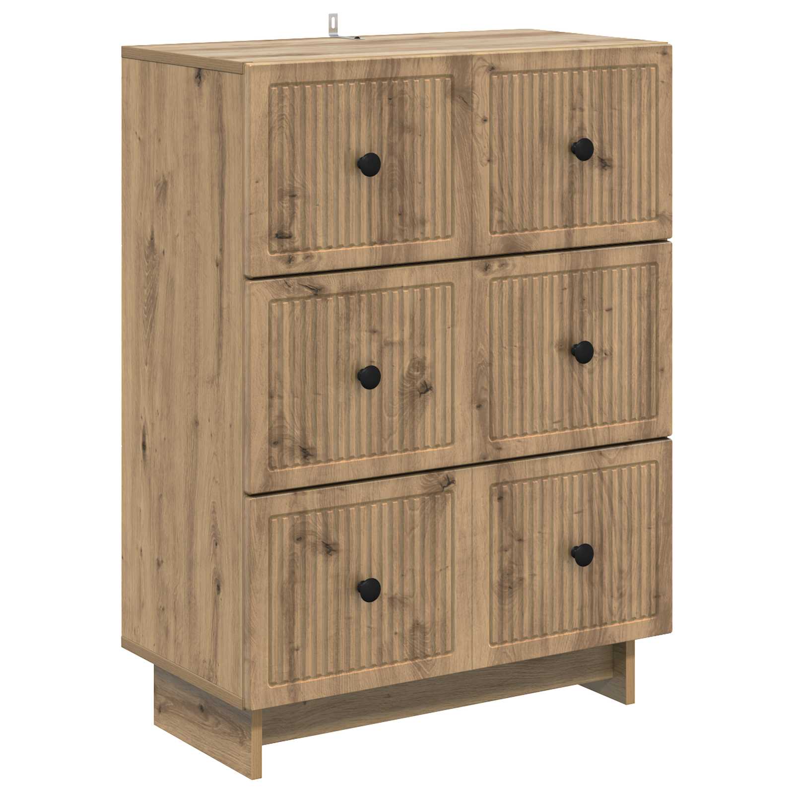 Ladenkast Artisanaal eiken 66 x 34,5 x 90 cm Bewerkt hout is nu te koop bij PeponiXL, paradijselijk wonen!