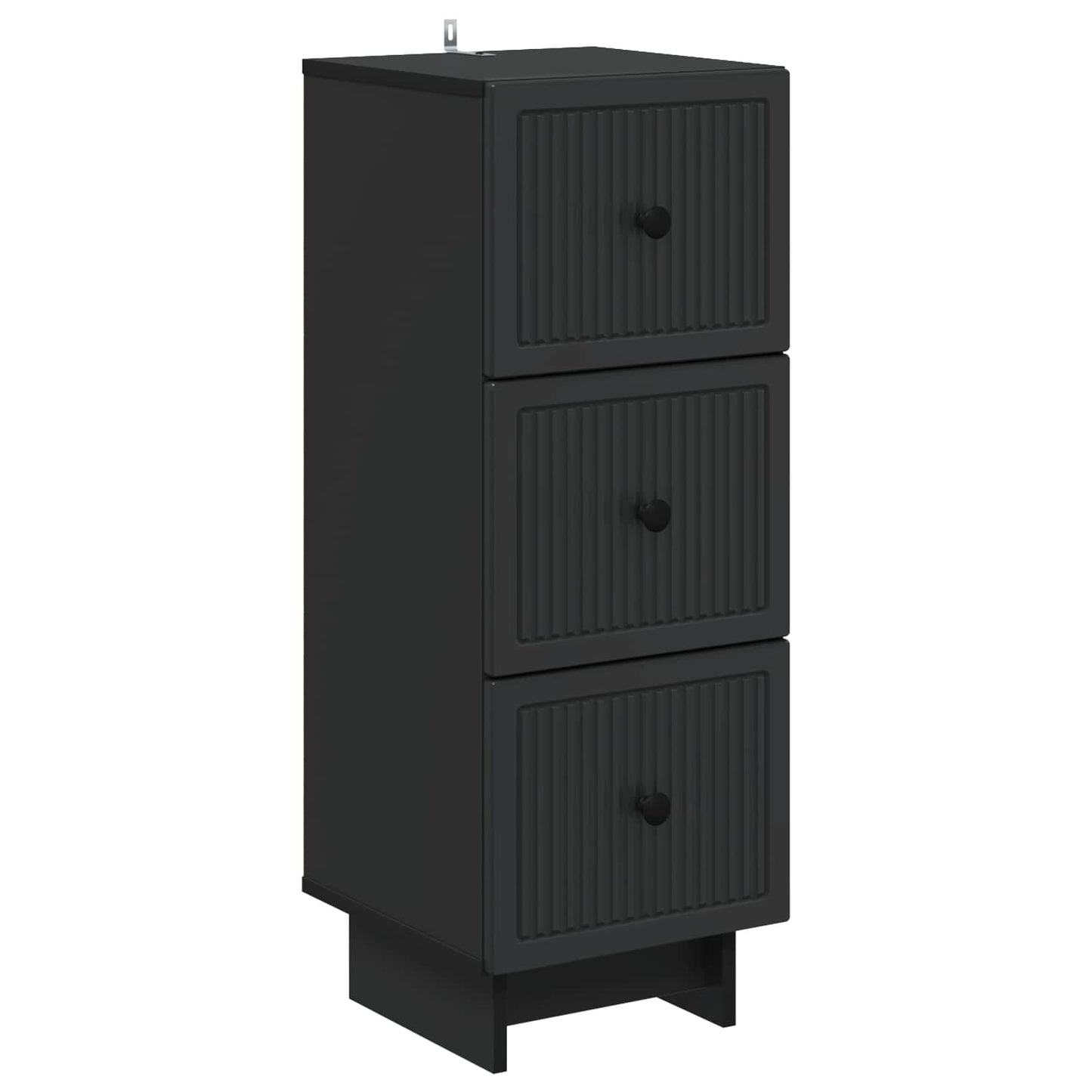 Ladenkast Zwart 33 x 34,5 x 90 cm Bewerkt hout is nu te koop bij PeponiXL, paradijselijk wonen!