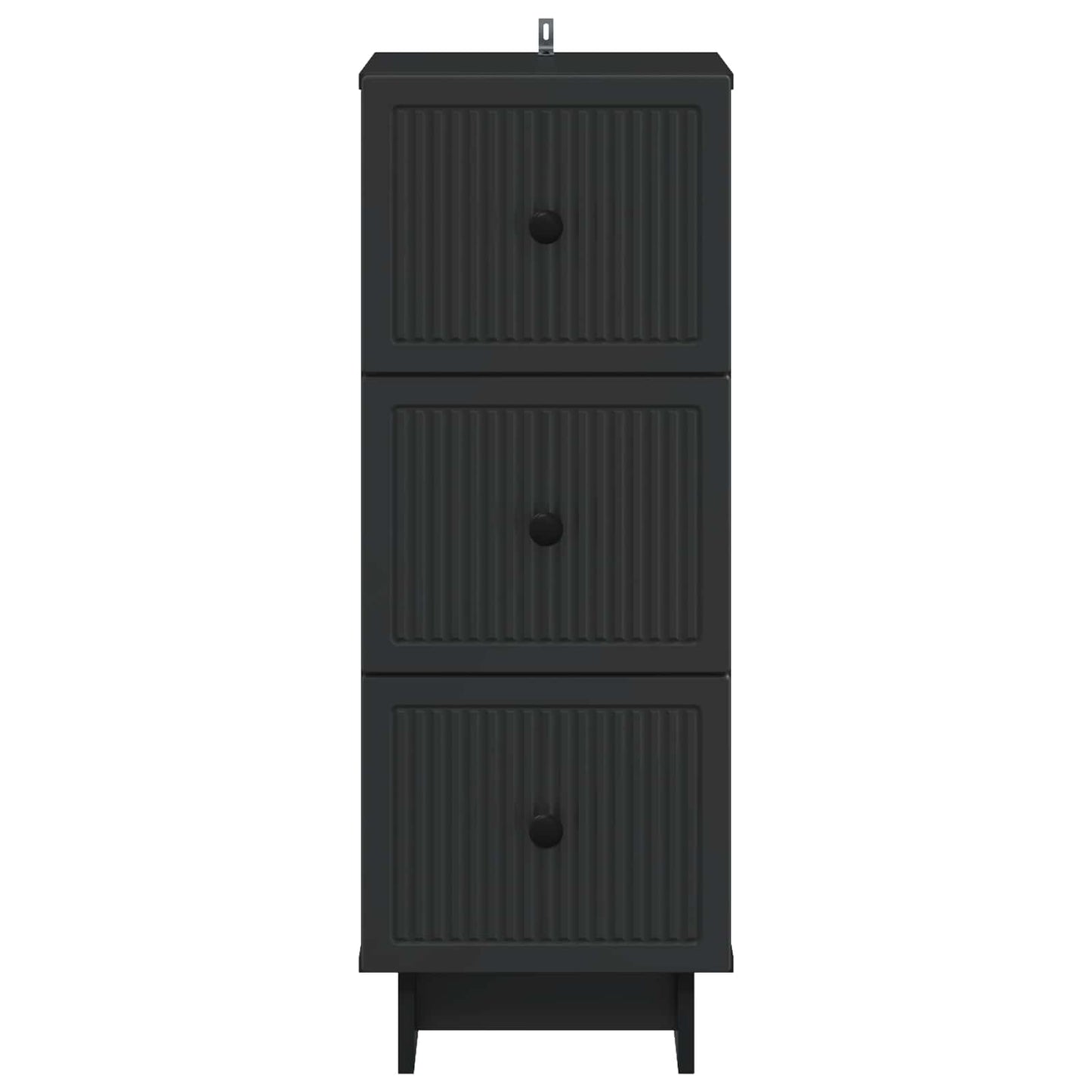 Ladenkast Zwart 33 x 34,5 x 90 cm Bewerkt hout is nu te koop bij PeponiXL, paradijselijk wonen!