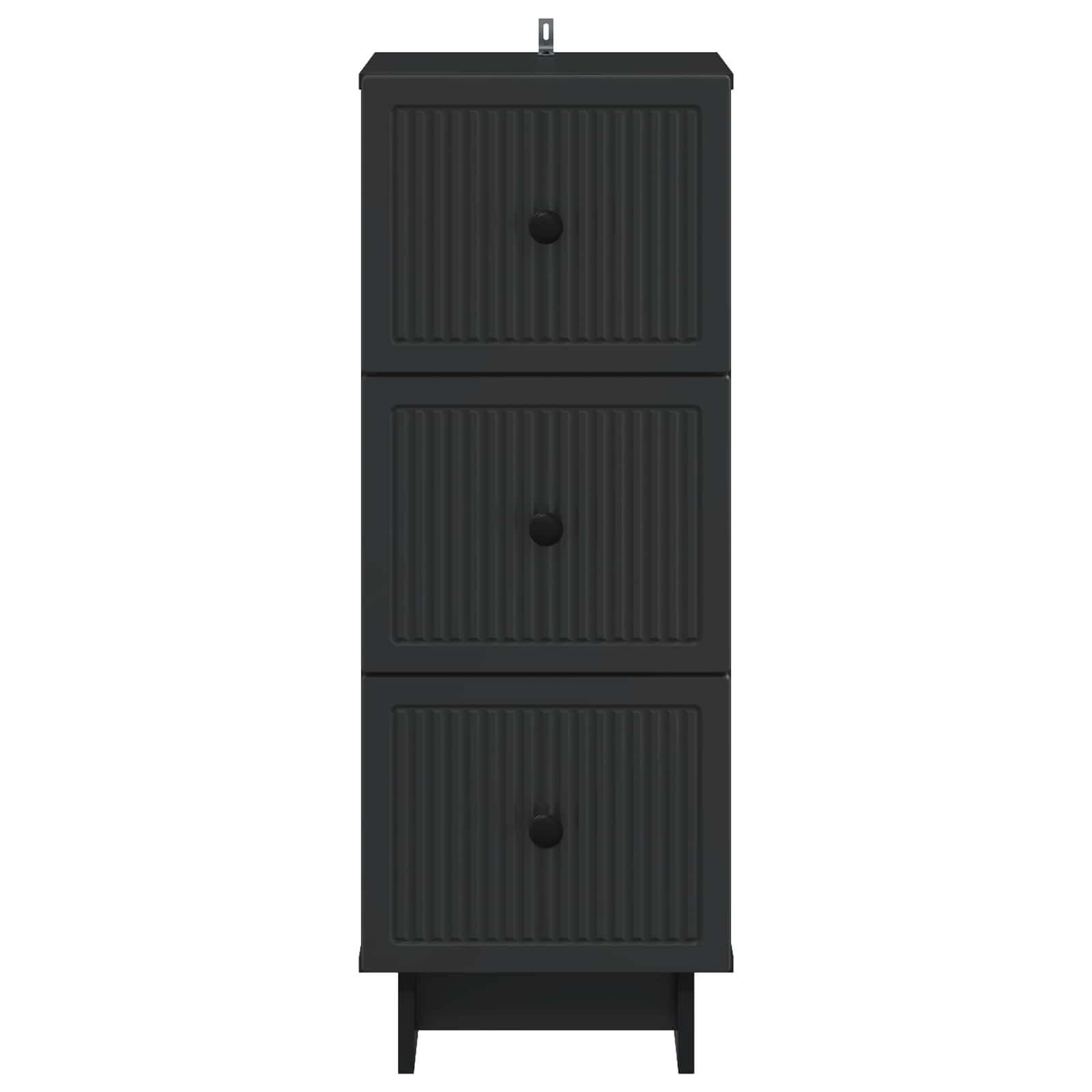 Ladenkast Zwart 33 x 34,5 x 90 cm Bewerkt hout is nu te koop bij PeponiXL, paradijselijk wonen!