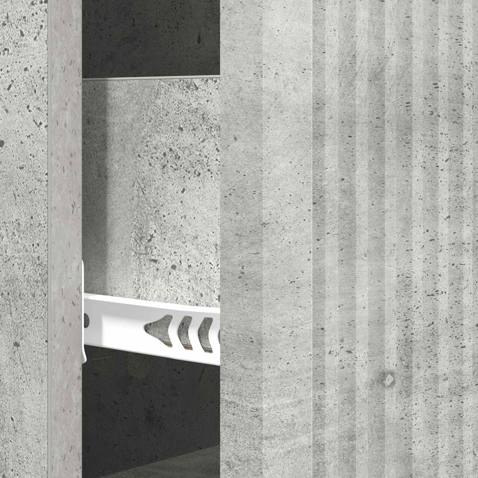 Ladenkast Betongrijs 33 x 34,5 x 90 cm Bewerkt hout is nu te koop bij PeponiXL, paradijselijk wonen!
