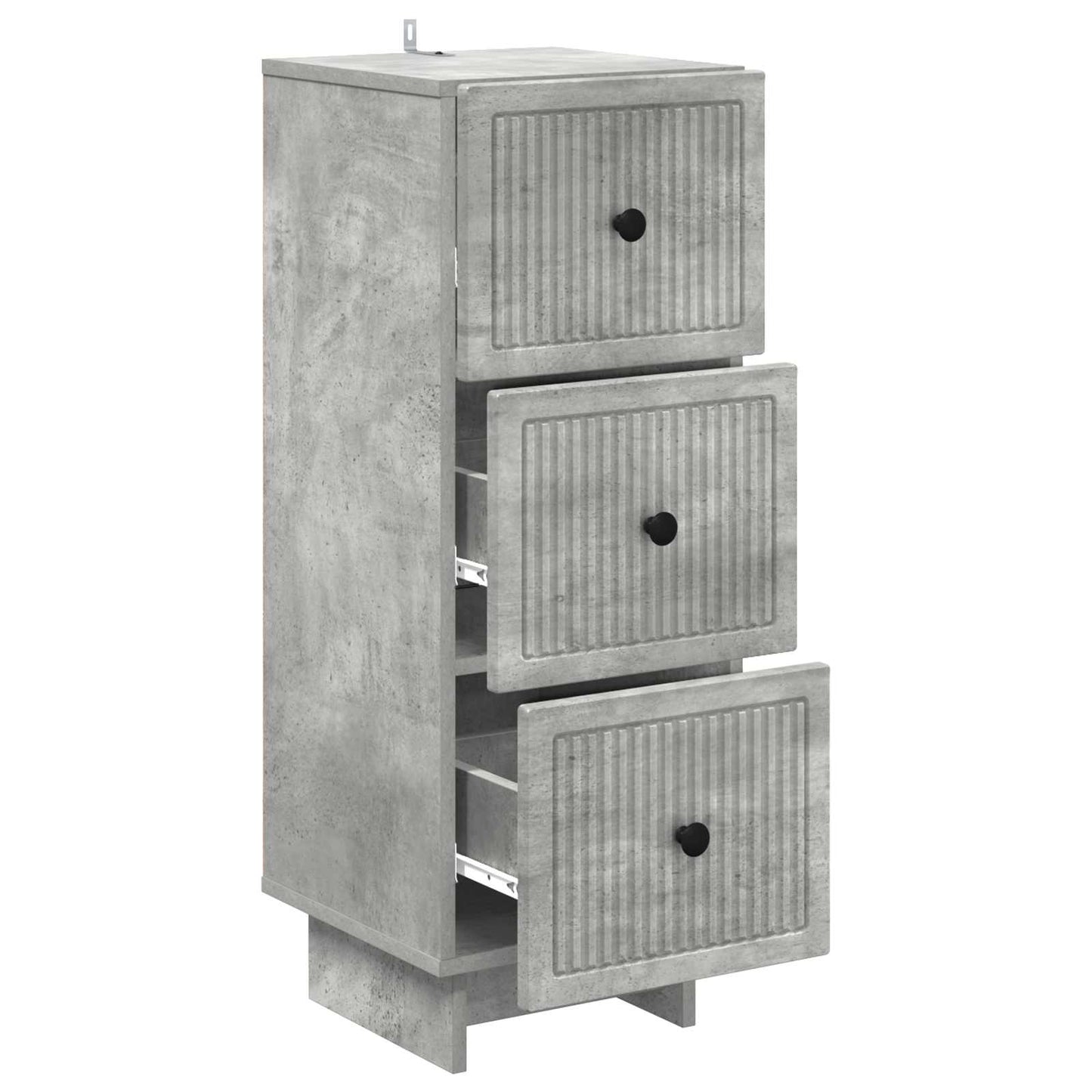 Ladenkast Betongrijs 33 x 34,5 x 90 cm Bewerkt hout is nu te koop bij PeponiXL, paradijselijk wonen!