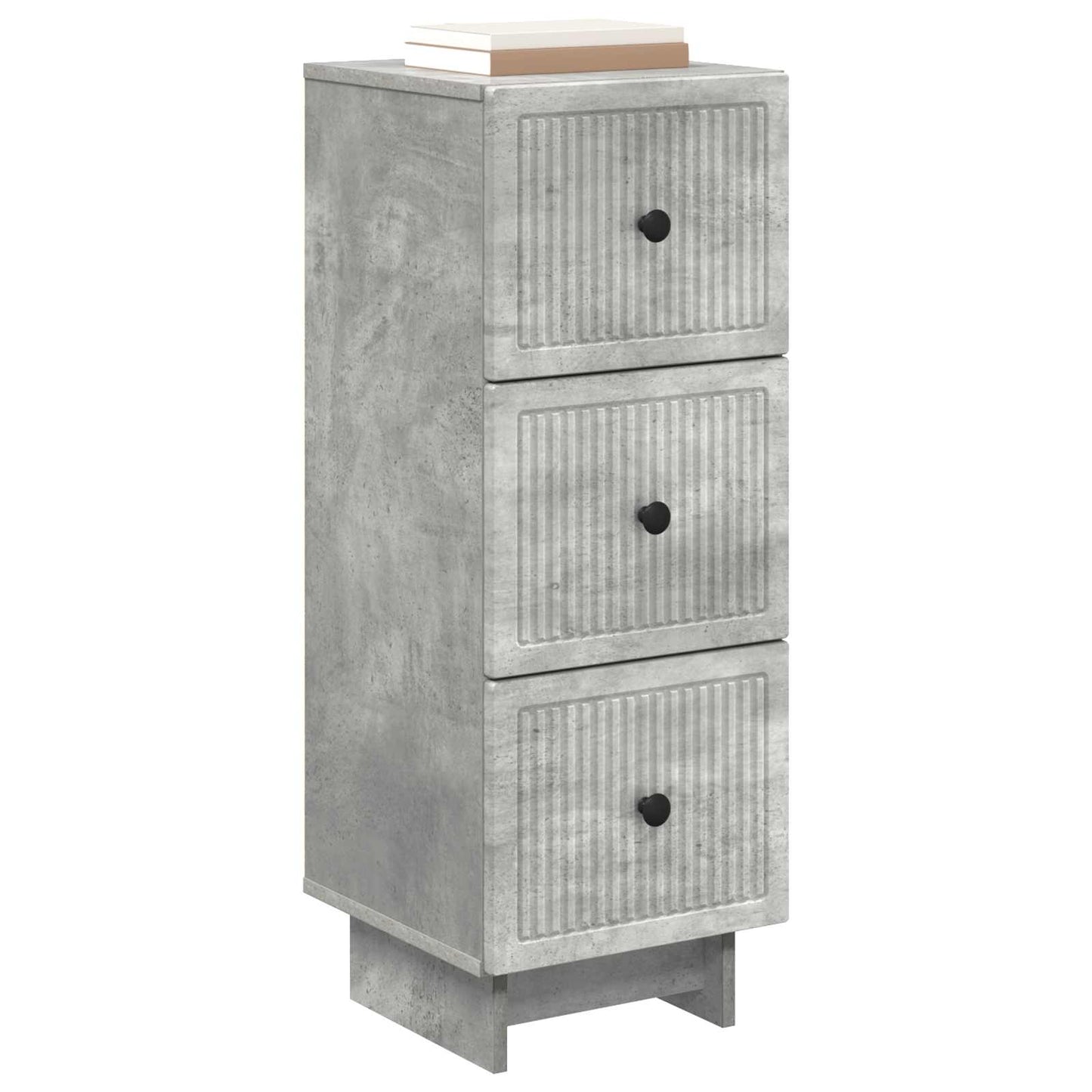 Ladenkast Betongrijs 33 x 34,5 x 90 cm Bewerkt hout is nu te koop bij PeponiXL, paradijselijk wonen!