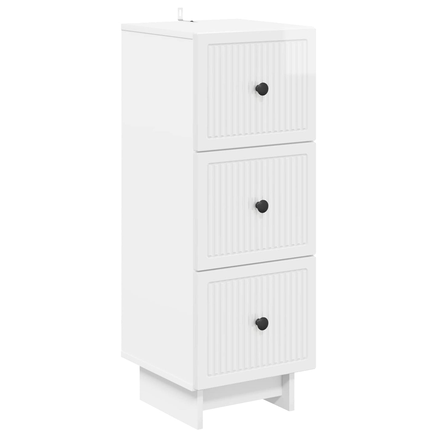 Ladenkast Hoogglans Wit 33 x 34,5 x 90 cm Bewerkt hout is nu te koop bij PeponiXL, paradijselijk wonen!