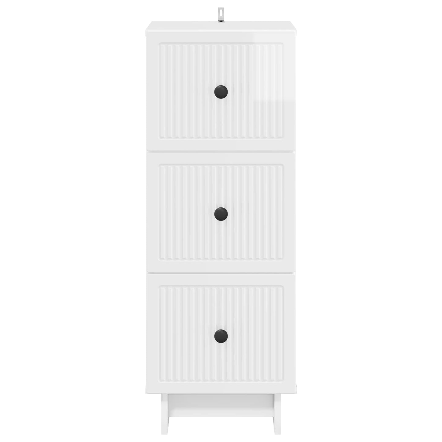 Ladenkast Hoogglans Wit 33 x 34,5 x 90 cm Bewerkt hout is nu te koop bij PeponiXL, paradijselijk wonen!