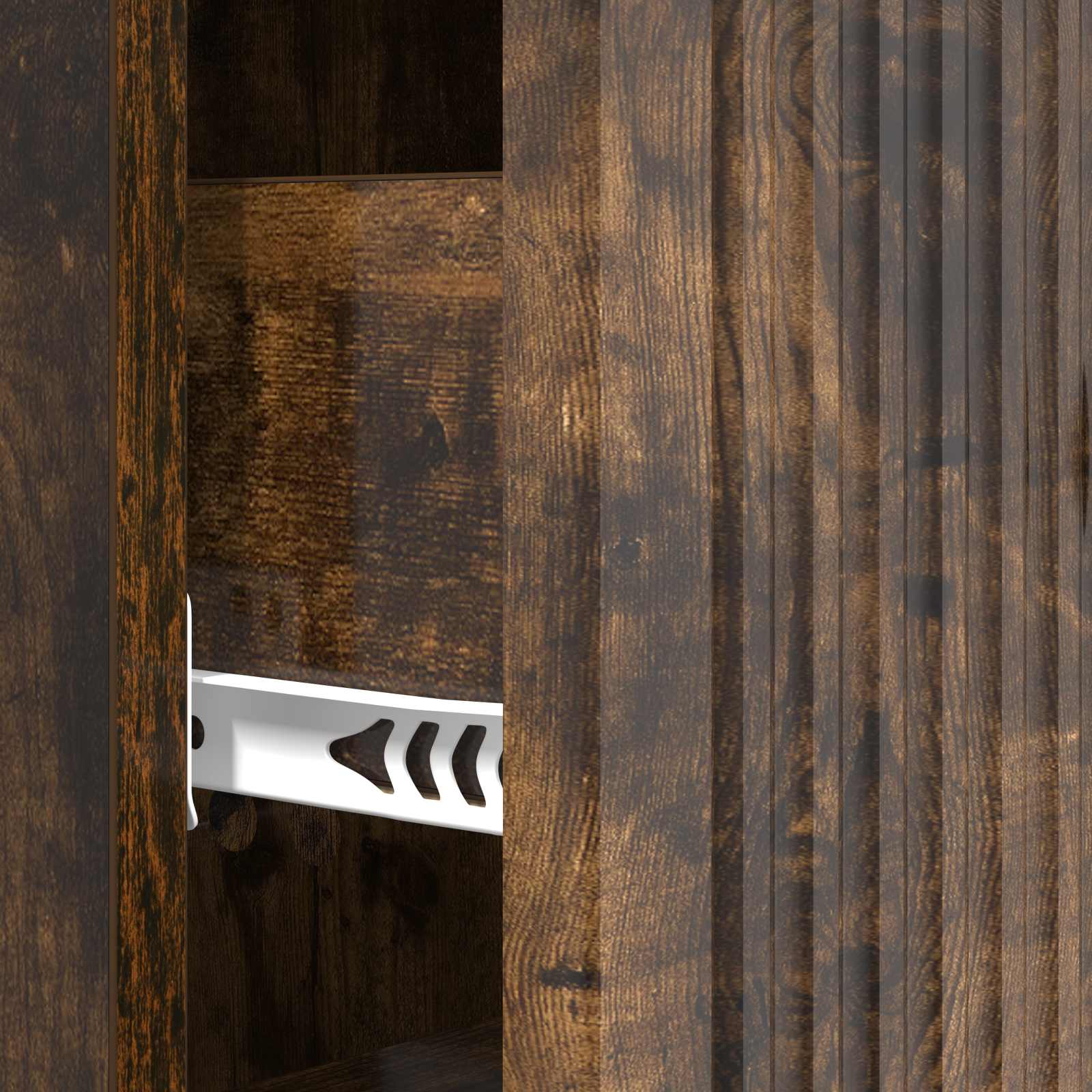 Ladenkast Gerookt eiken 33 x 34,5 x 90 cm Bewerkt hout is nu te koop bij PeponiXL, paradijselijk wonen!