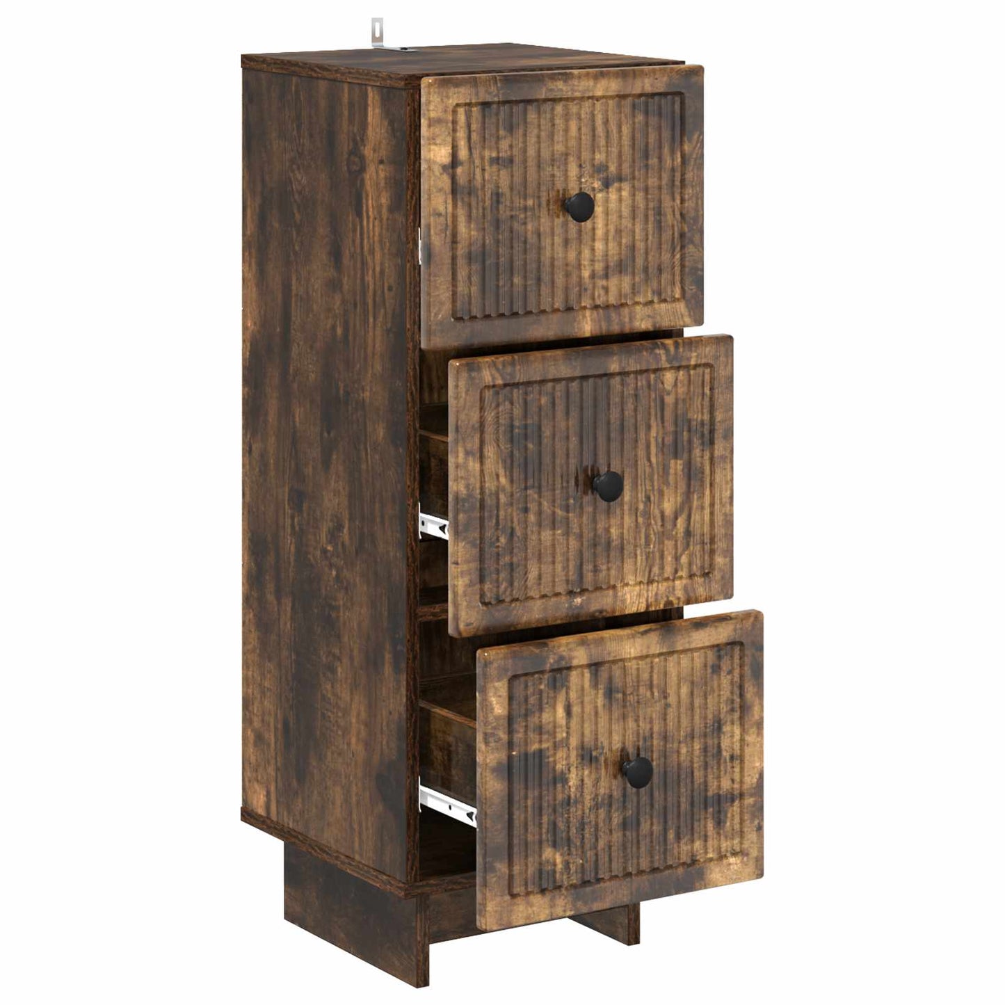 Ladenkast Gerookt eiken 33 x 34,5 x 90 cm Bewerkt hout is nu te koop bij PeponiXL, paradijselijk wonen!