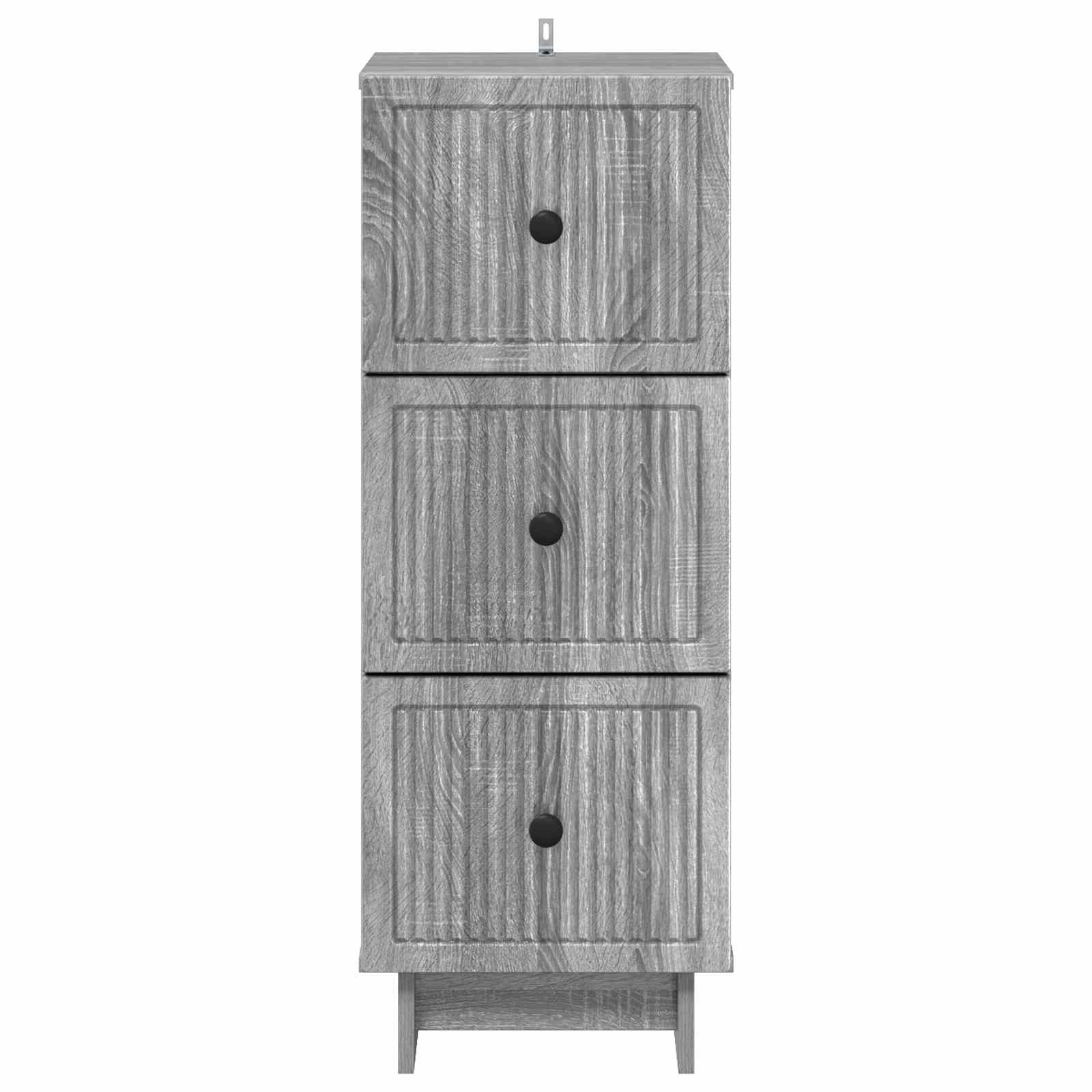 Ladenkast Grijs sonoma 33 x 34,5 x 90 cm Bewerkt hout is nu te koop bij PeponiXL, paradijselijk wonen!