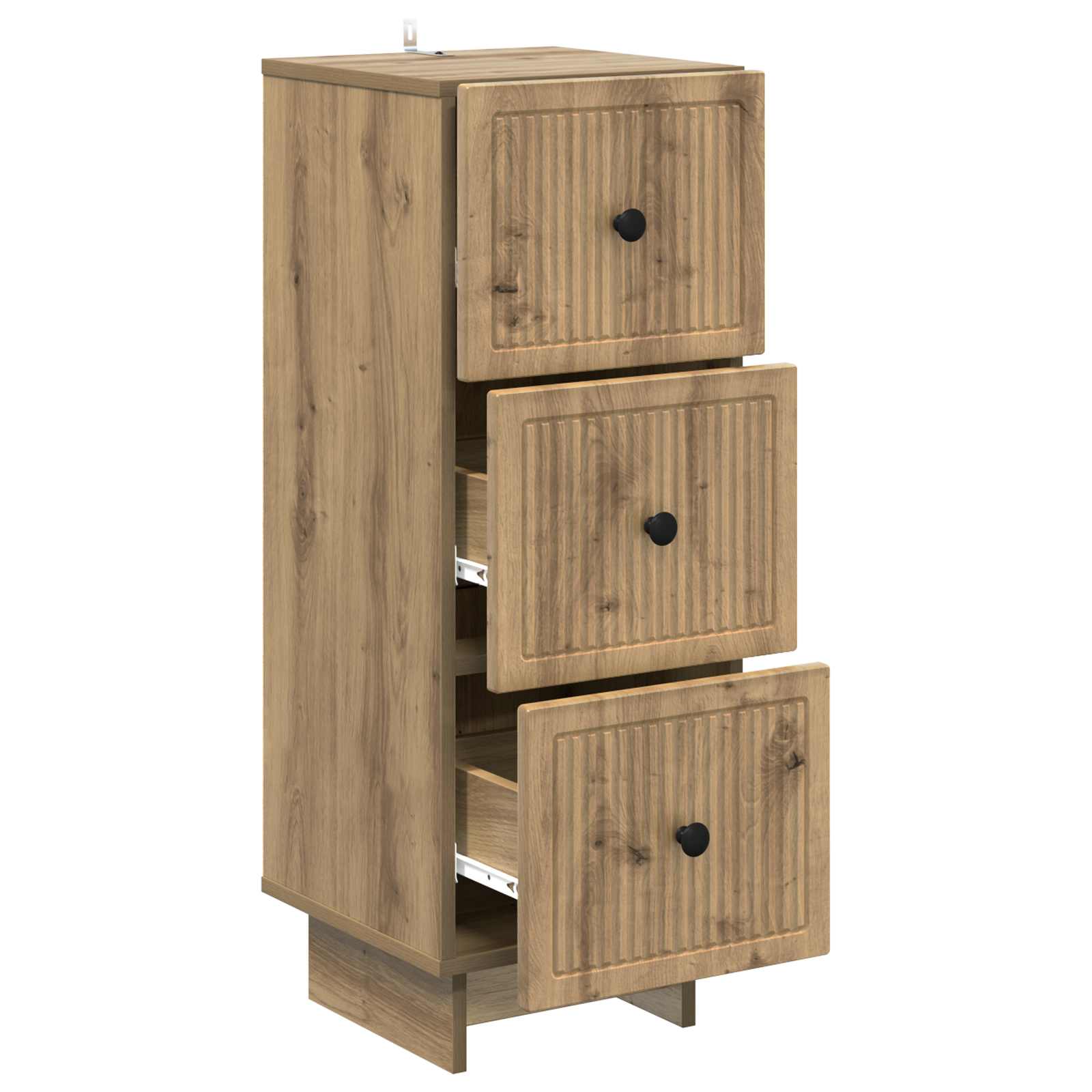 Ladenkast Artisanaal eiken 33 x 34,5 x 90 cm Bewerkt hout is nu te koop bij PeponiXL, paradijselijk wonen!
