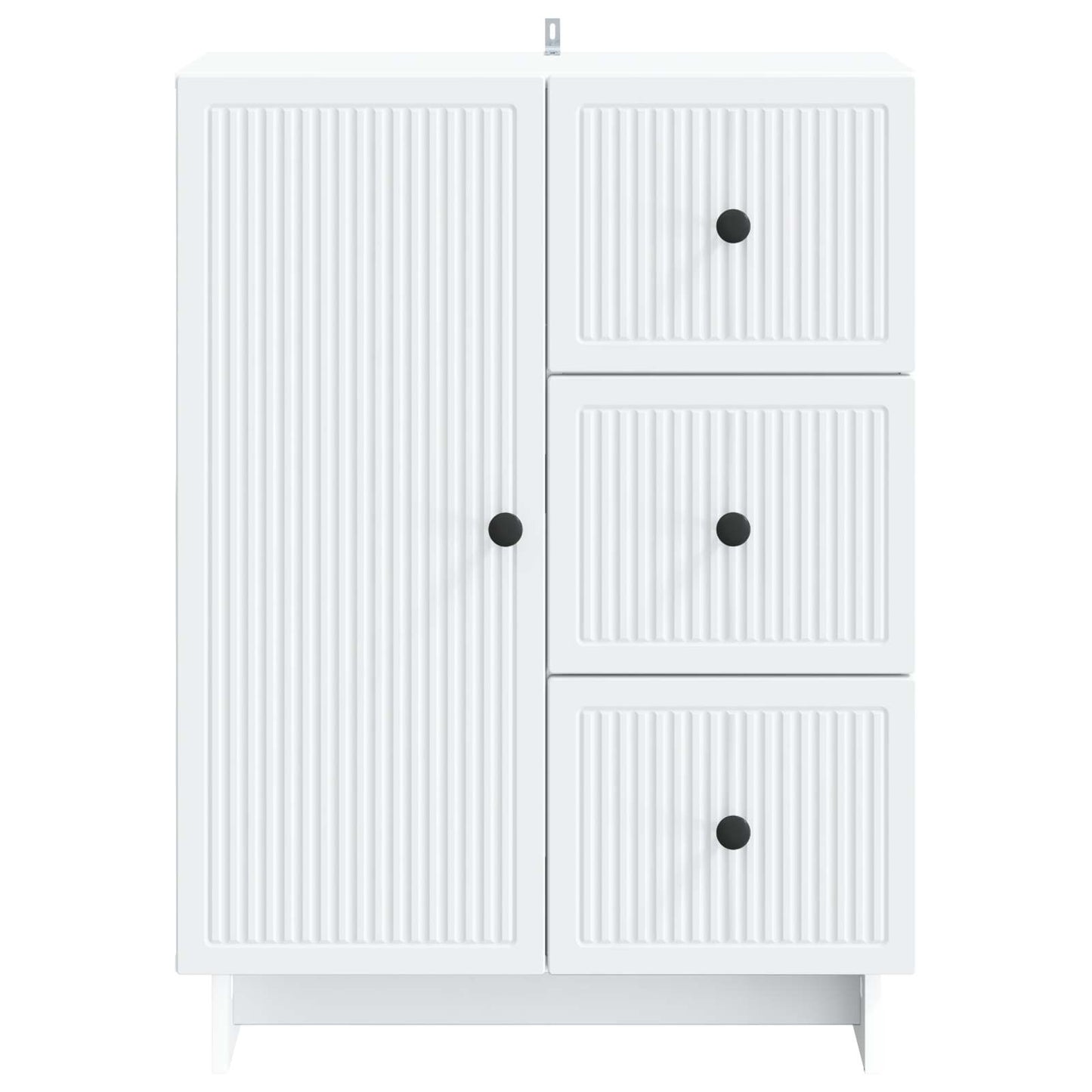 Dressoir Wit 66 x 34,5 x 90 cm Bewerkt hout is nu te koop bij PeponiXL, paradijselijk wonen!