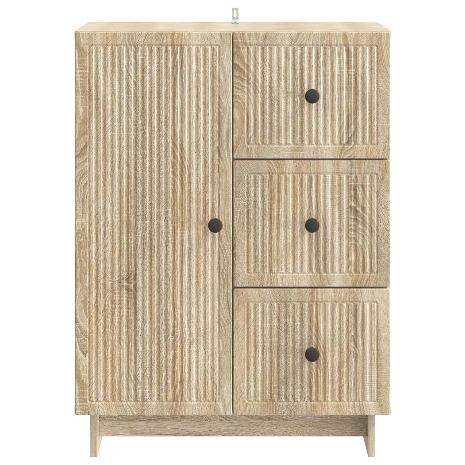 Dressoir met lade Sonoma Eiken 66 x 34,5 x 90 cm Bewerkt hout is nu te koop bij PeponiXL, paradijselijk wonen!