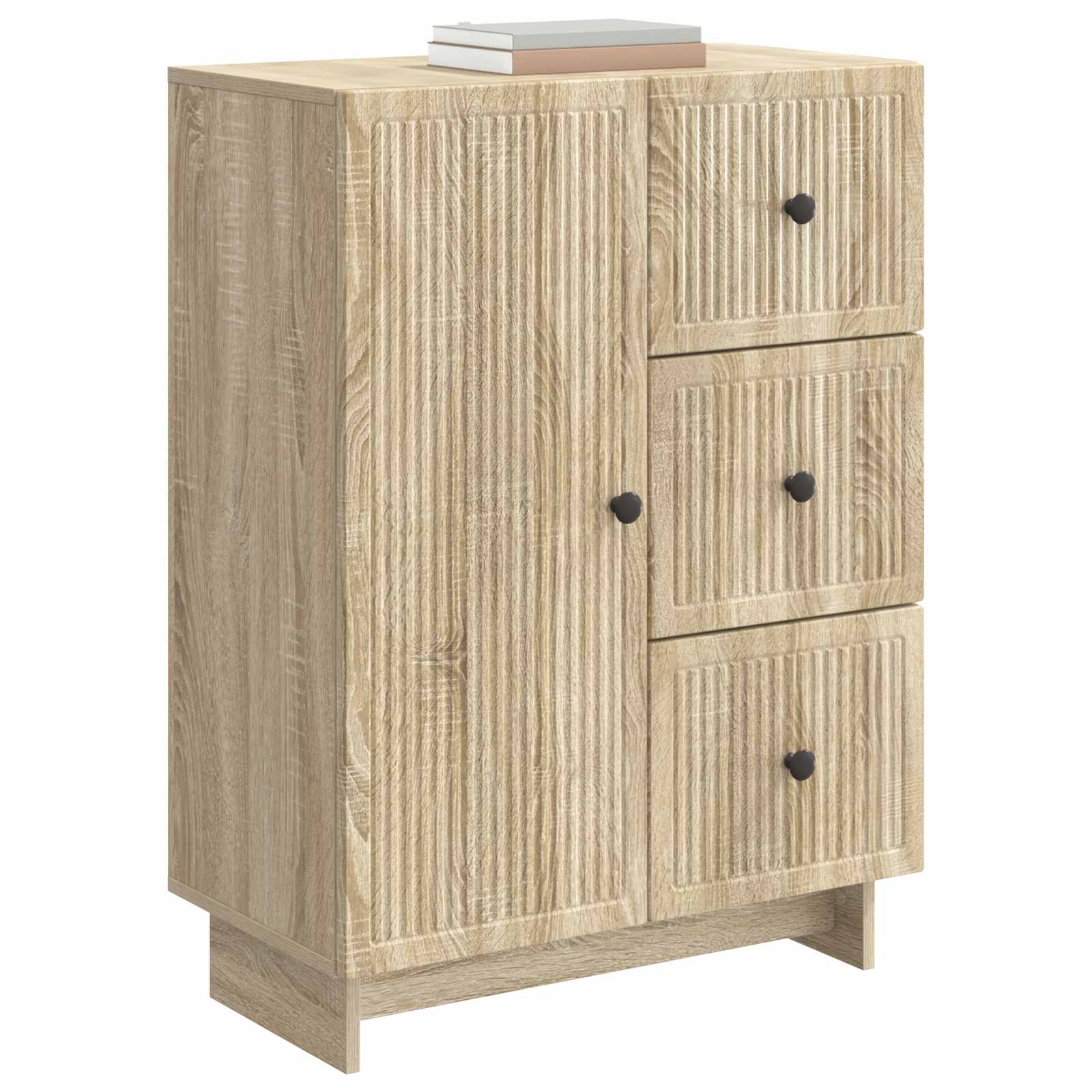 Dressoir met lade Sonoma Eiken 66 x 34,5 x 90 cm Bewerkt hout is nu te koop bij PeponiXL, paradijselijk wonen!