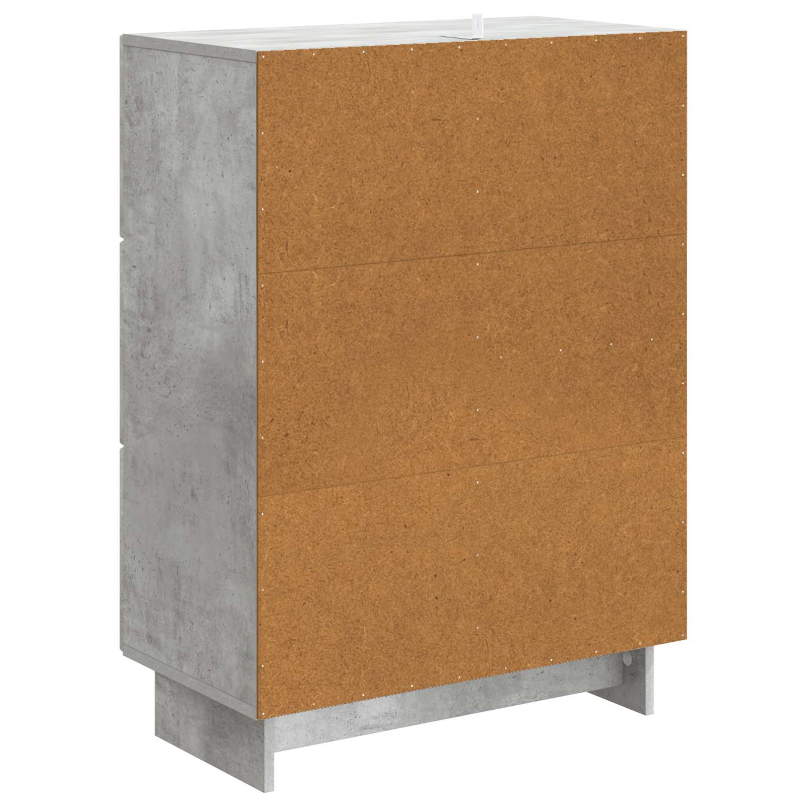Dressoir met lade Betongrijs 66 x 34,5 x 90 cm Bewerkt hout is nu te koop bij PeponiXL, paradijselijk wonen!