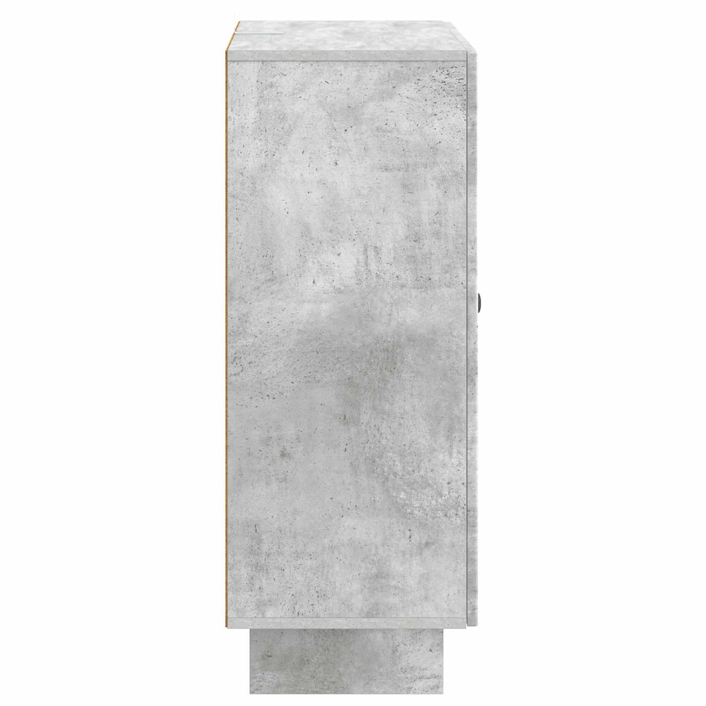 Dressoir met lade Betongrijs 66 x 34,5 x 90 cm Bewerkt hout is nu te koop bij PeponiXL, paradijselijk wonen!