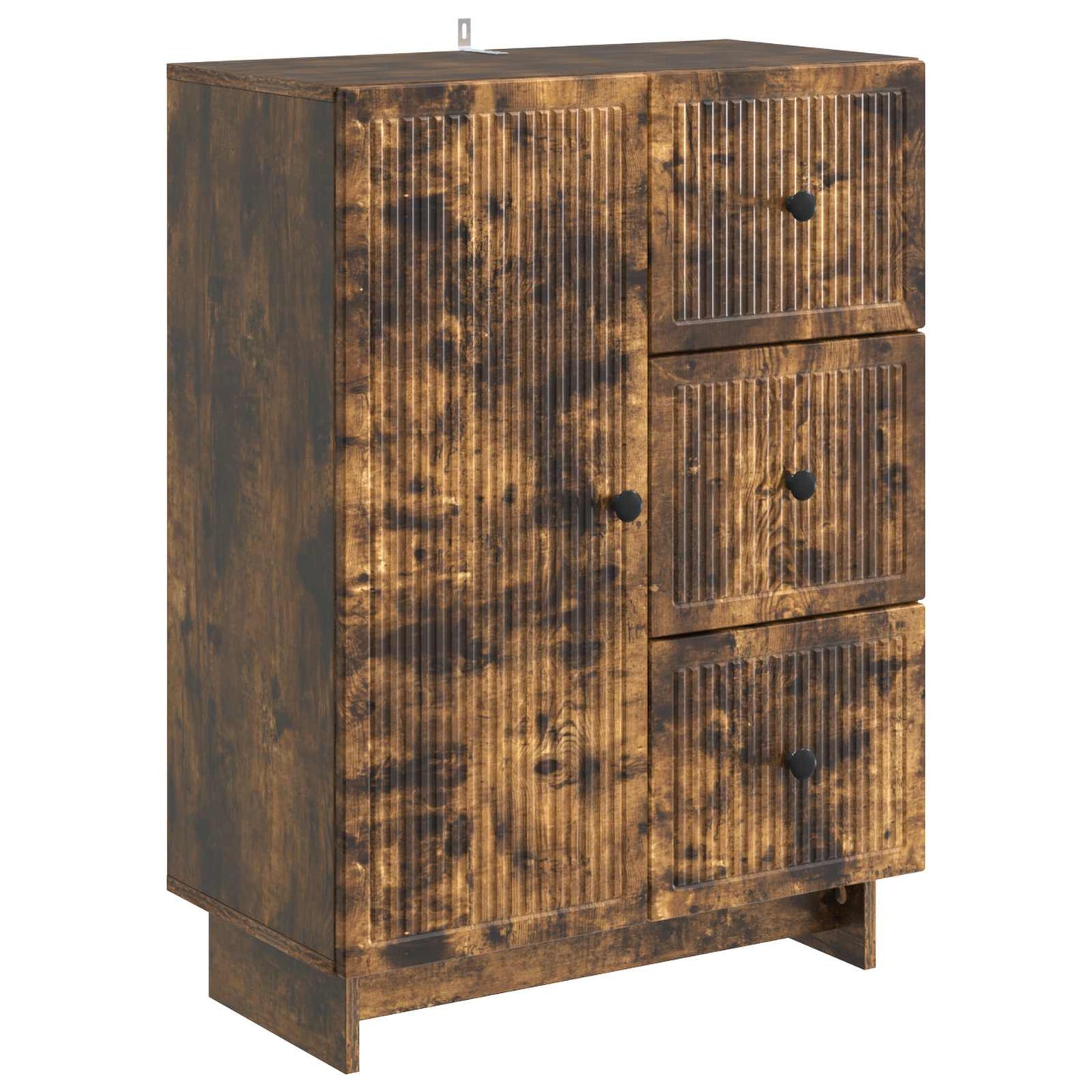 Dressoir met lade Gerookt eiken 66 x 34,5 x 90 cm Bewerkt hout is nu te koop bij PeponiXL, paradijselijk wonen!