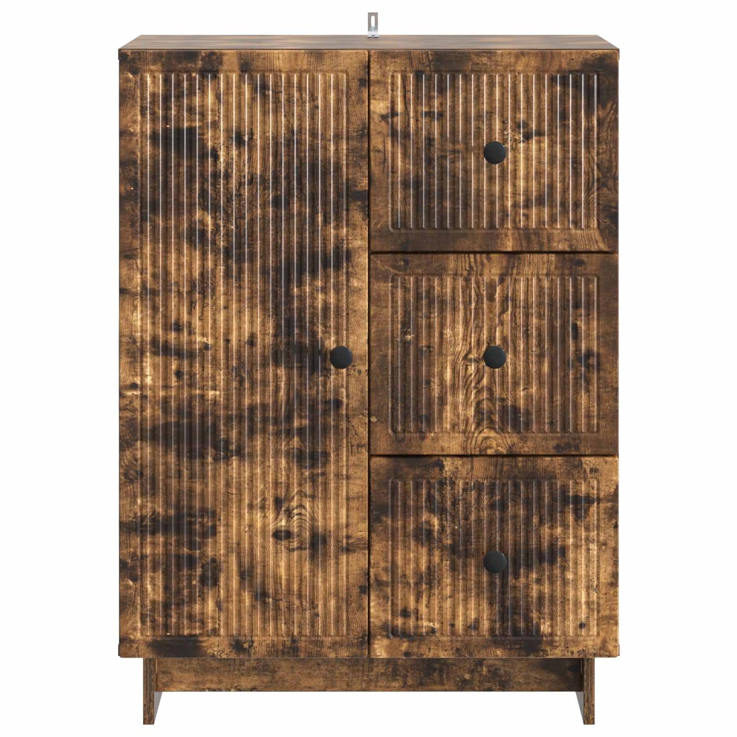 Dressoir met lade Gerookt eiken 66 x 34,5 x 90 cm Bewerkt hout is nu te koop bij PeponiXL, paradijselijk wonen!