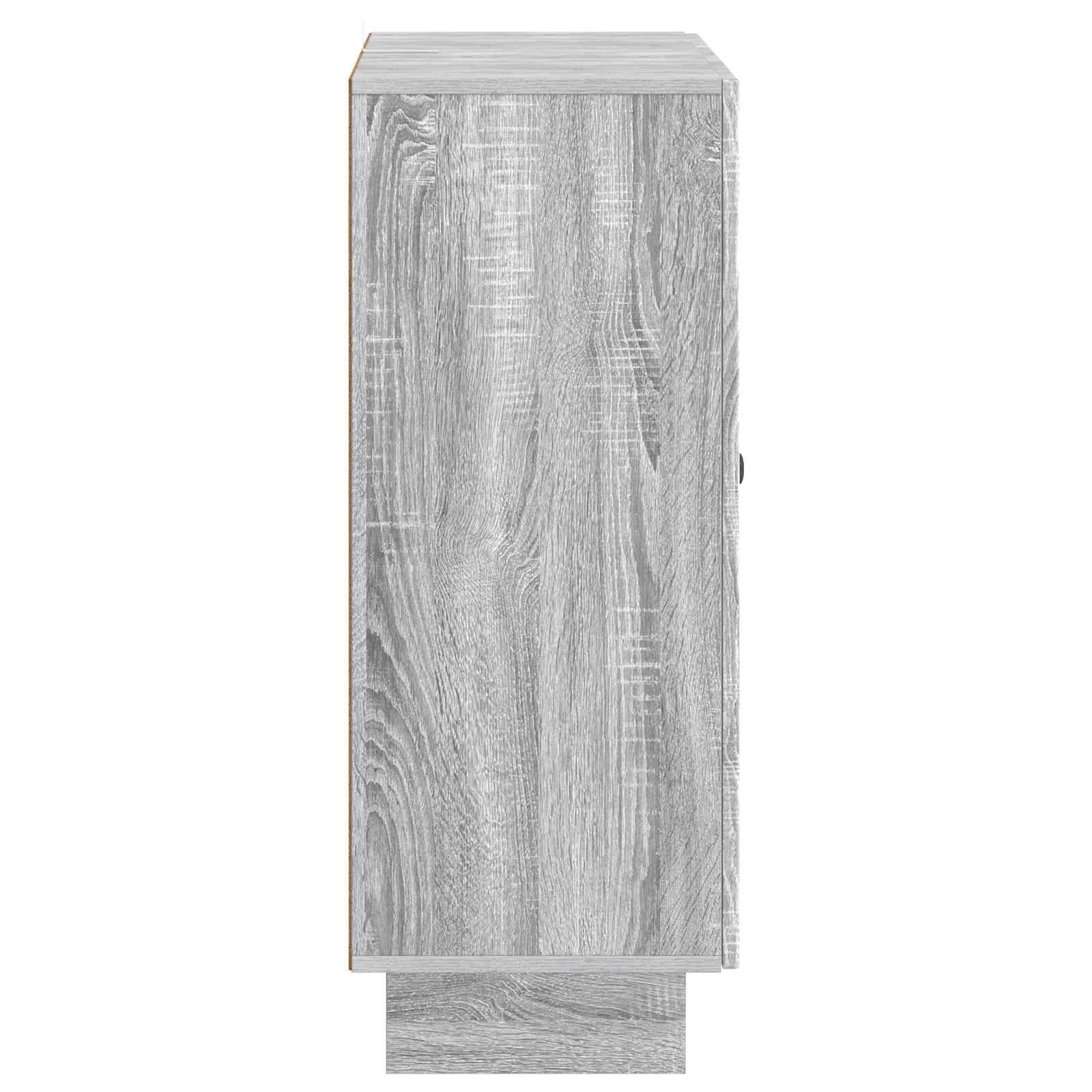 Dressoir met lade Grijs sonoma 66 x 34,5 x 90 cm Bewerkt hout is nu te koop bij PeponiXL, paradijselijk wonen!