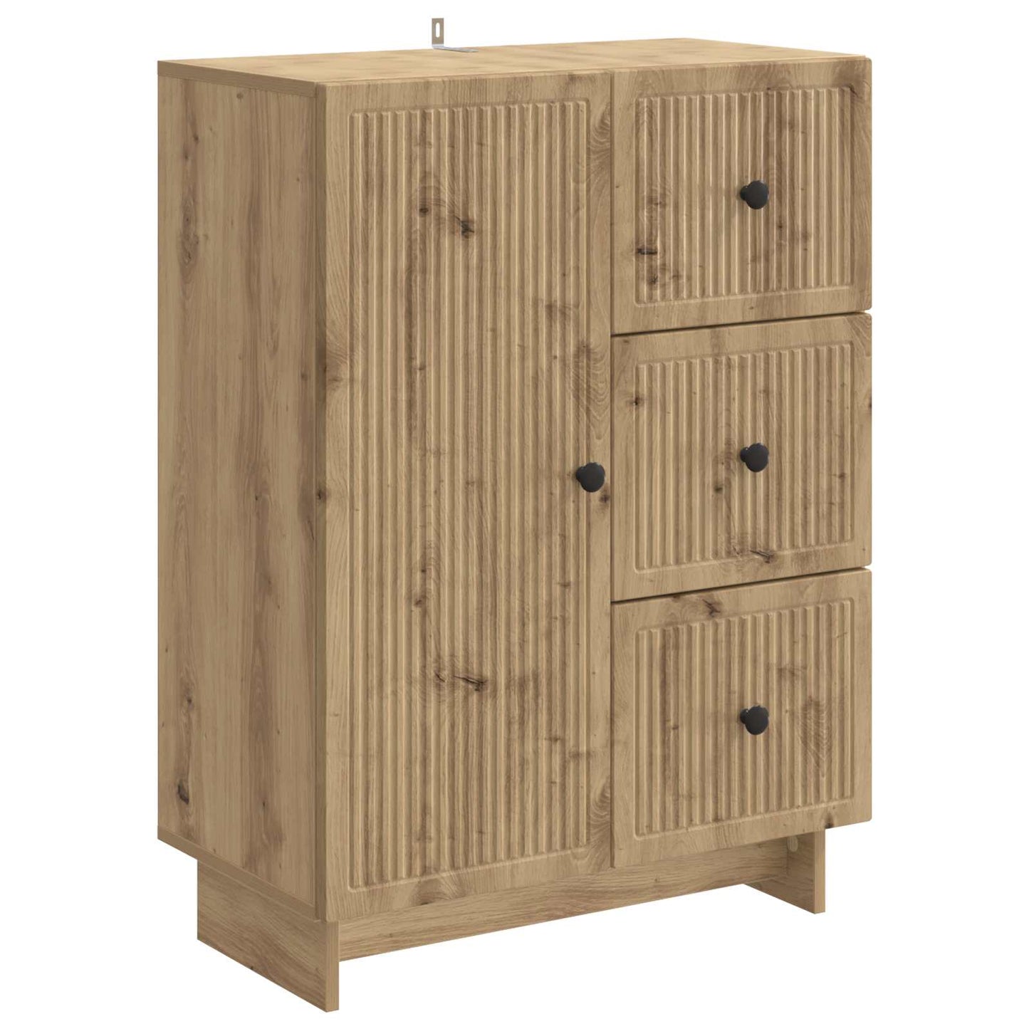 Dressoir Artisanaal eiken 66 x 34,5 x 90 cm Bewerkt hout is nu te koop bij PeponiXL, paradijselijk wonen!