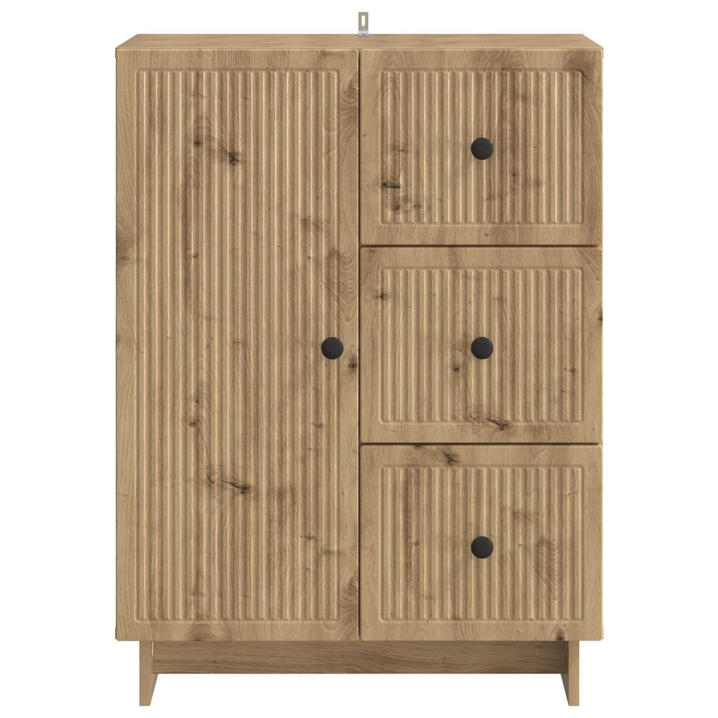 Dressoir Artisanaal eiken 66 x 34,5 x 90 cm Bewerkt hout is nu te koop bij PeponiXL, paradijselijk wonen!