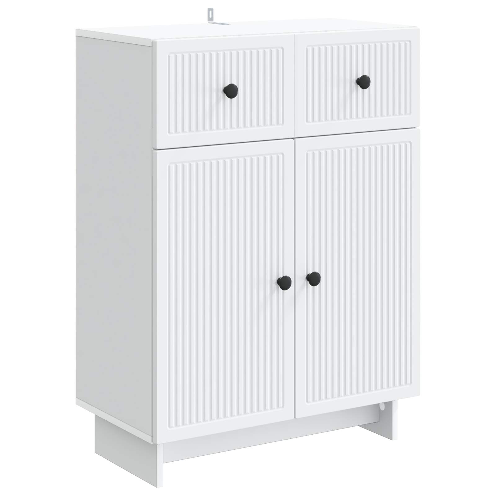 Dressoir Wit 66 x 34,5 x 90 cm Bewerkt hout is nu te koop bij PeponiXL, paradijselijk wonen!
