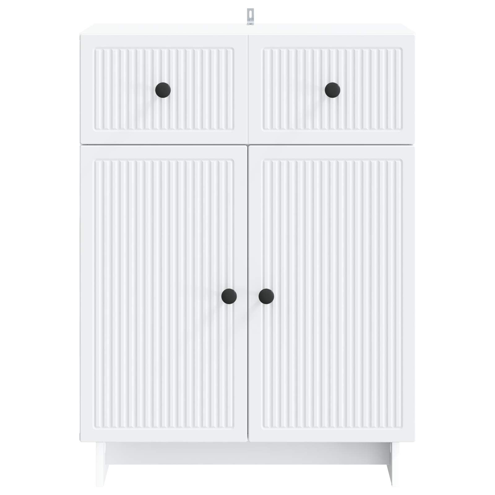 Dressoir Wit 66 x 34,5 x 90 cm Bewerkt hout is nu te koop bij PeponiXL, paradijselijk wonen!