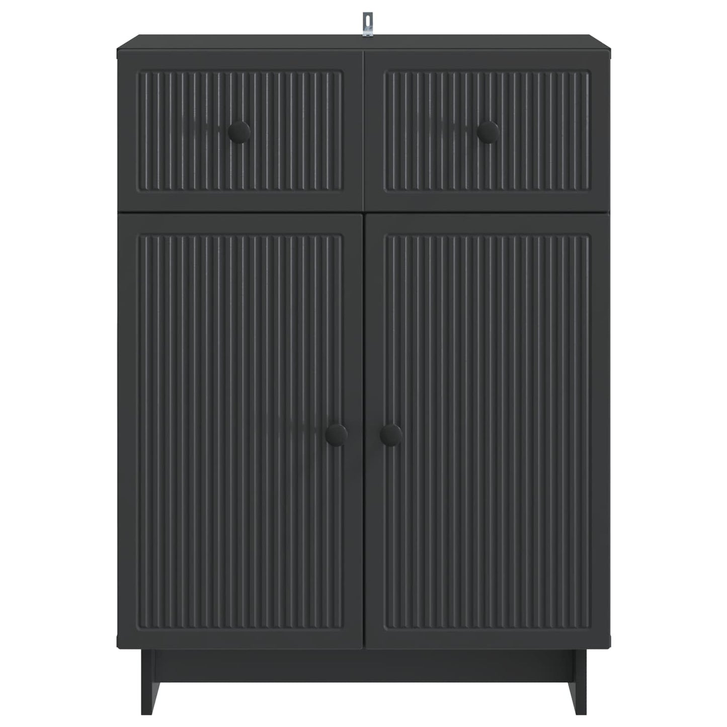 Dressoir met lade Zwart 66 x 34,5 x 90 cm Bewerkt hout is nu te koop bij PeponiXL, paradijselijk wonen!