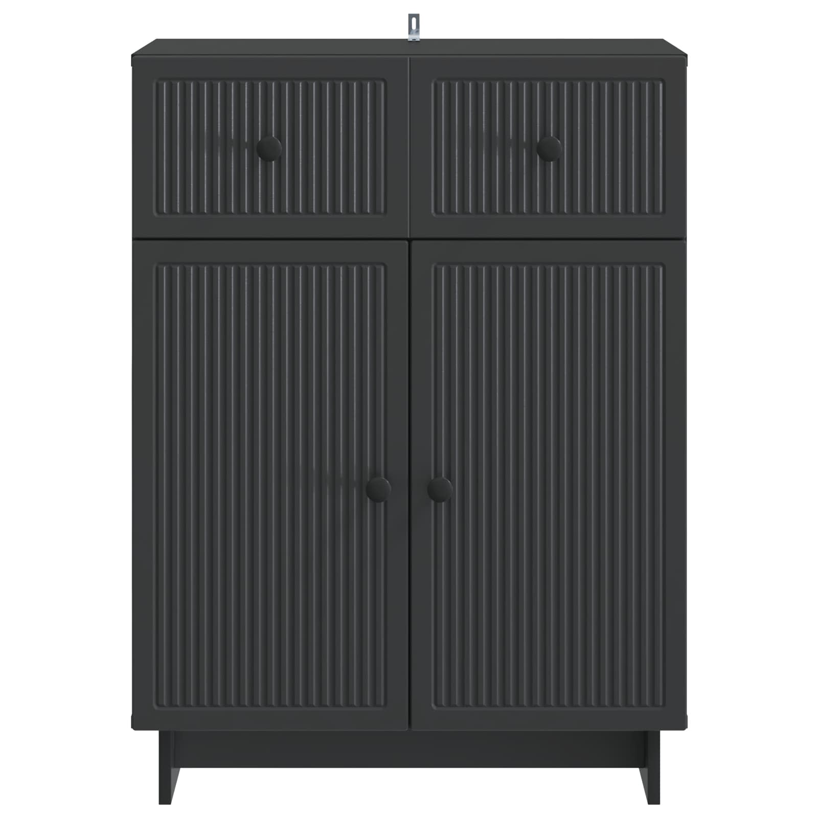 Dressoir met lade Zwart 66 x 34,5 x 90 cm Bewerkt hout is nu te koop bij PeponiXL, paradijselijk wonen!