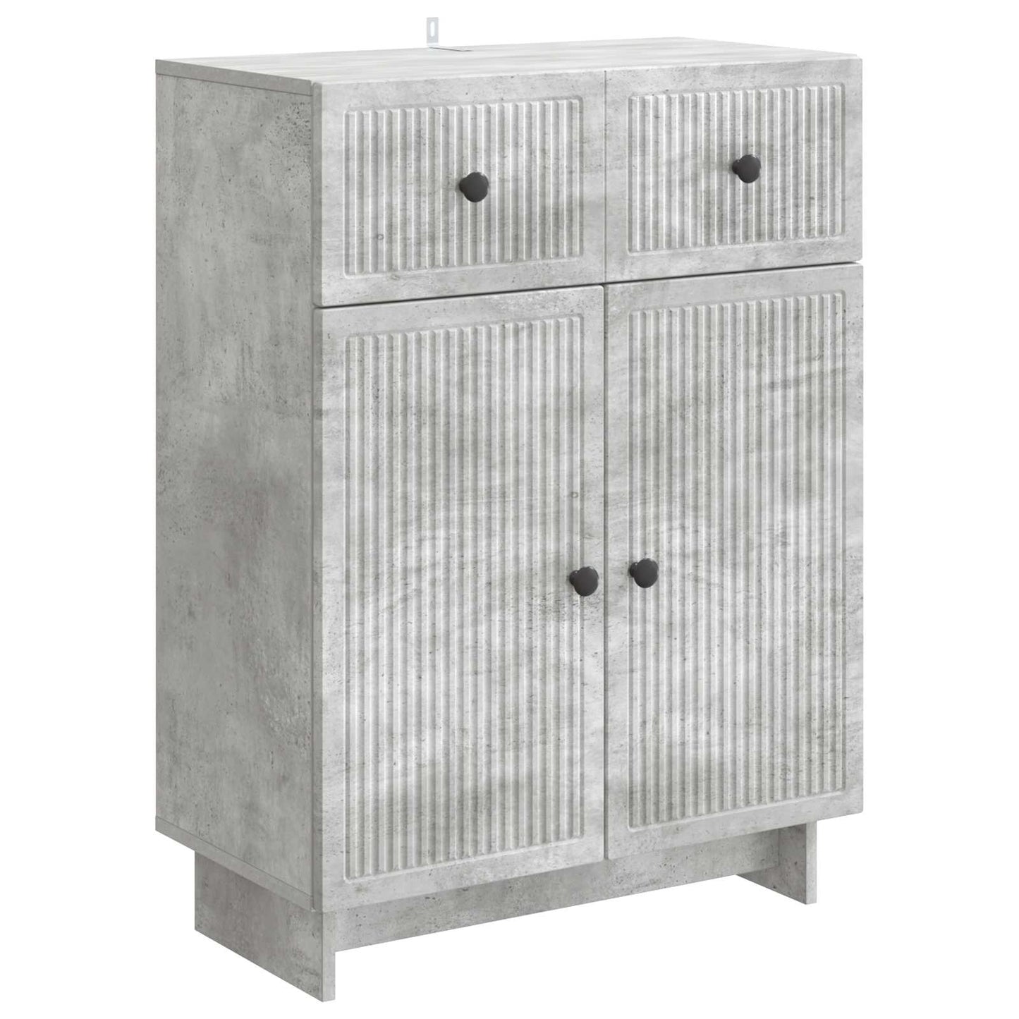 Dressoir met lade Betongrijs 66 x 34,5 x 90 cm Bewerkt hout is nu te koop bij PeponiXL, paradijselijk wonen!