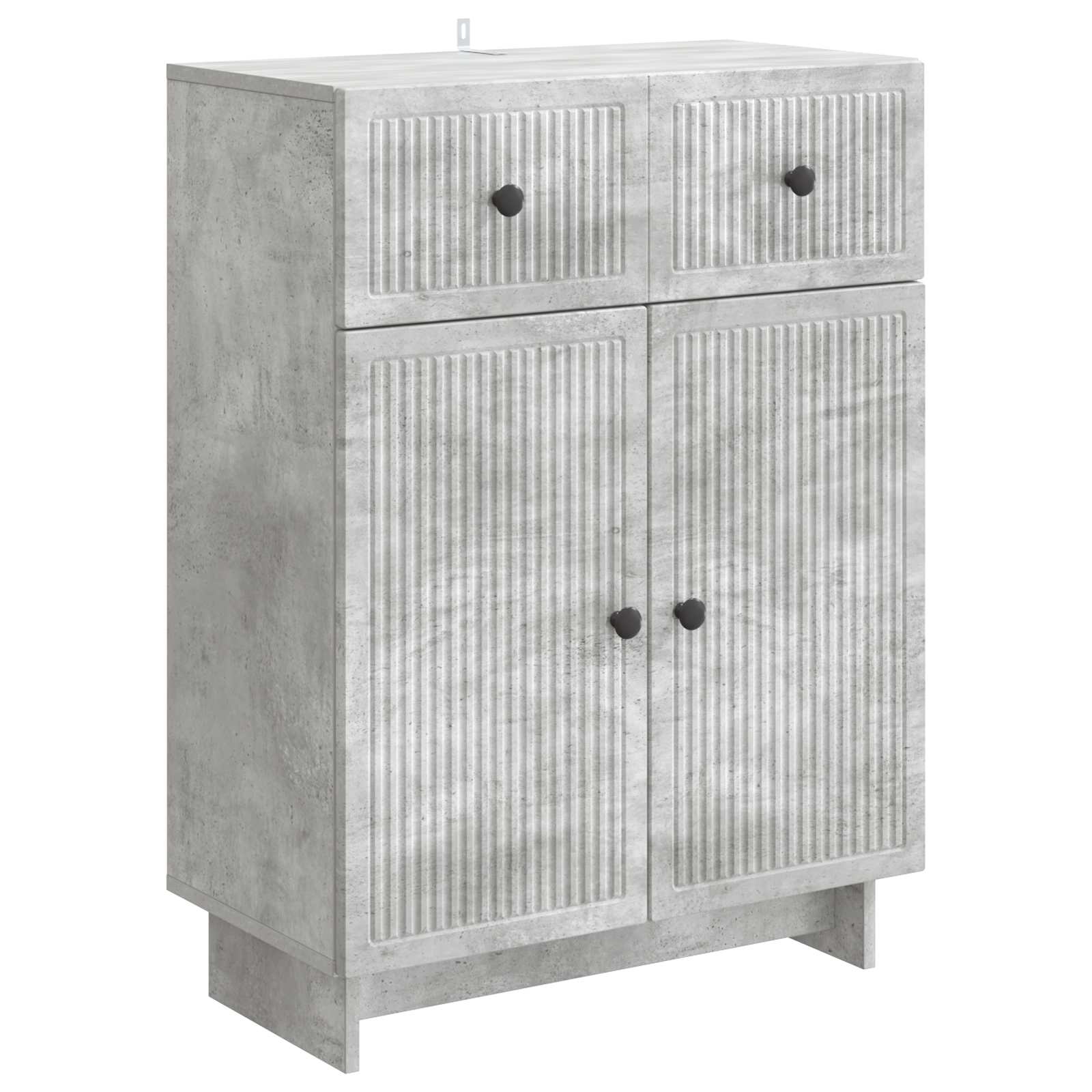 Dressoir met lade Betongrijs 66 x 34,5 x 90 cm Bewerkt hout is nu te koop bij PeponiXL, paradijselijk wonen!