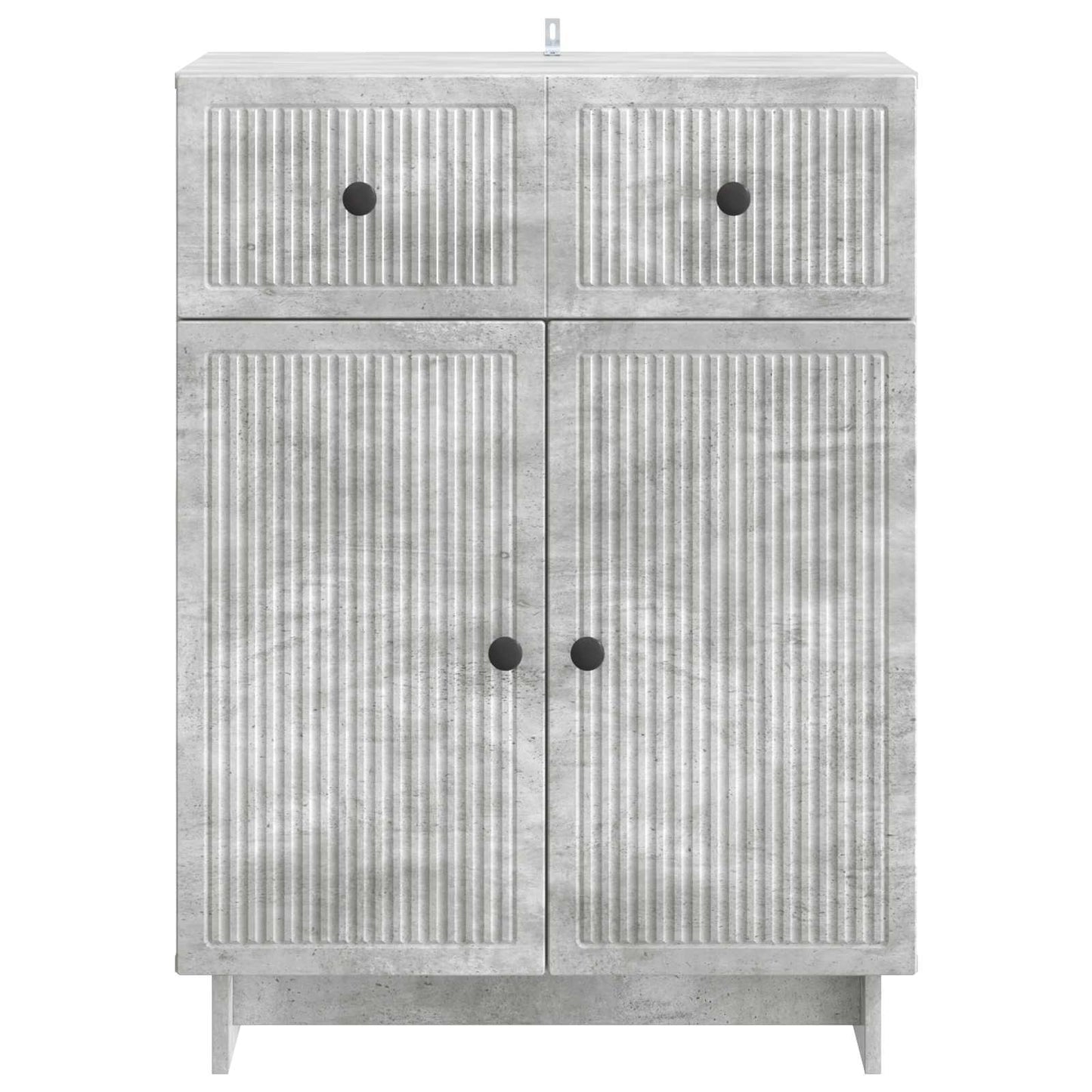 Dressoir met lade Betongrijs 66 x 34,5 x 90 cm Bewerkt hout is nu te koop bij PeponiXL, paradijselijk wonen!