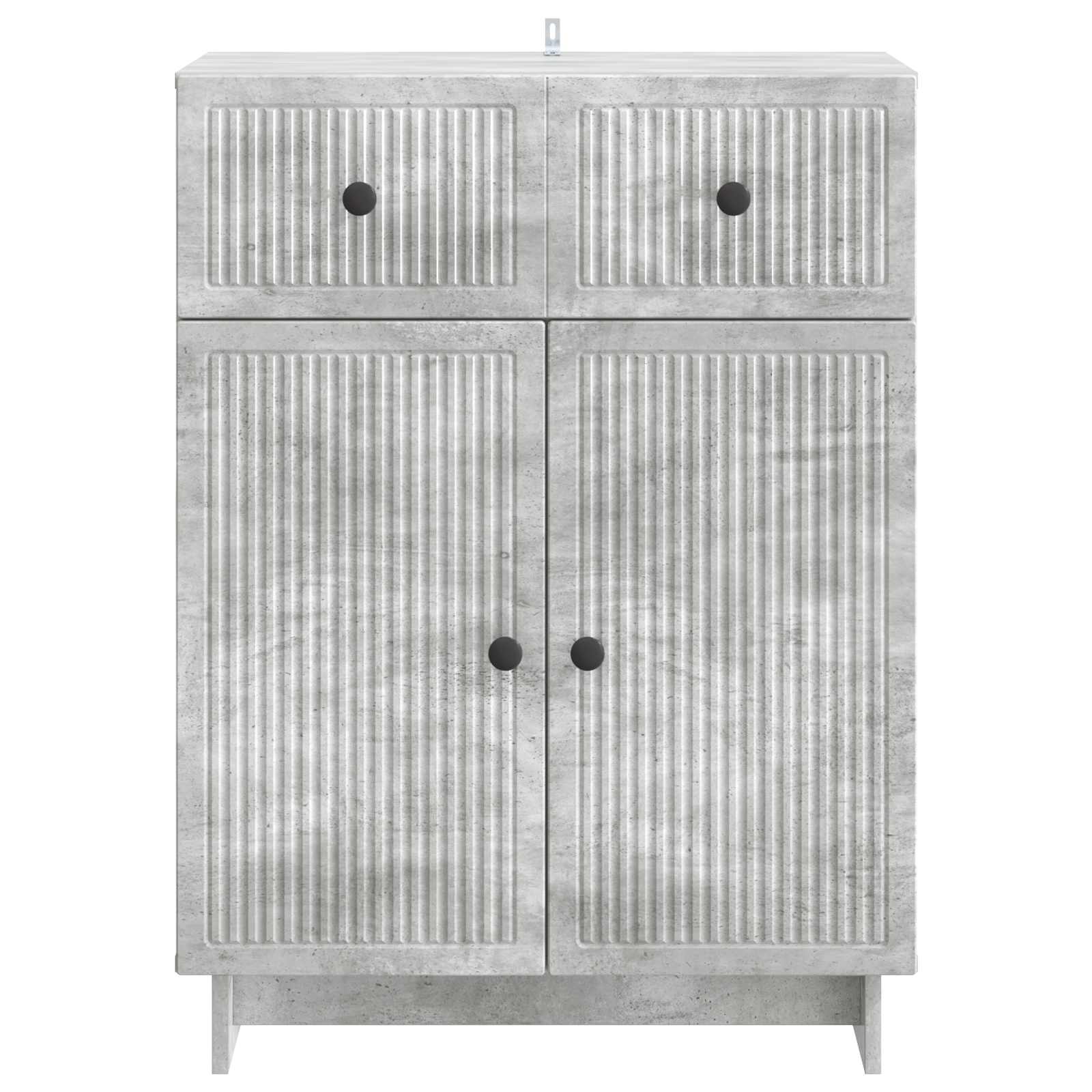 Dressoir met lade Betongrijs 66 x 34,5 x 90 cm Bewerkt hout is nu te koop bij PeponiXL, paradijselijk wonen!