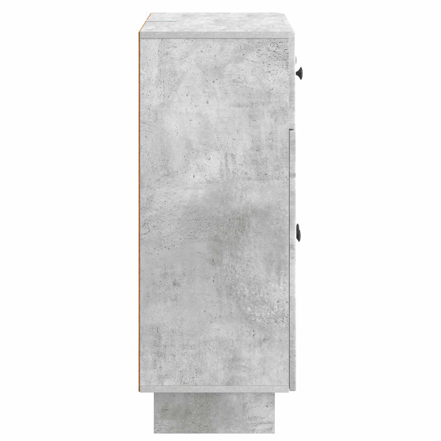 Dressoir met lade Betongrijs 66 x 34,5 x 90 cm Bewerkt hout is nu te koop bij PeponiXL, paradijselijk wonen!