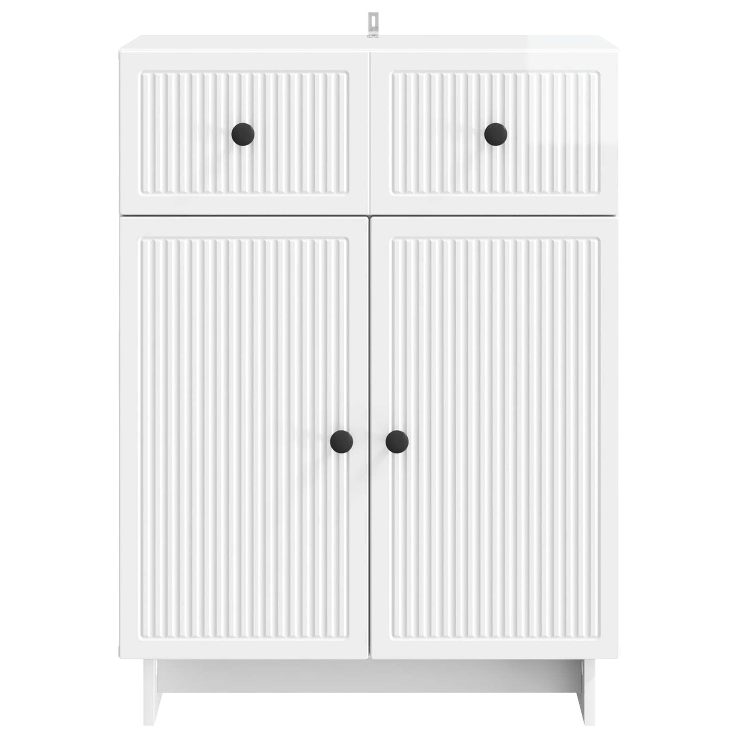 Dressoir met lade Hoogglans Wit 66 x 34,5 x 90 cm Bewerkt hout is nu te koop bij PeponiXL, paradijselijk wonen!