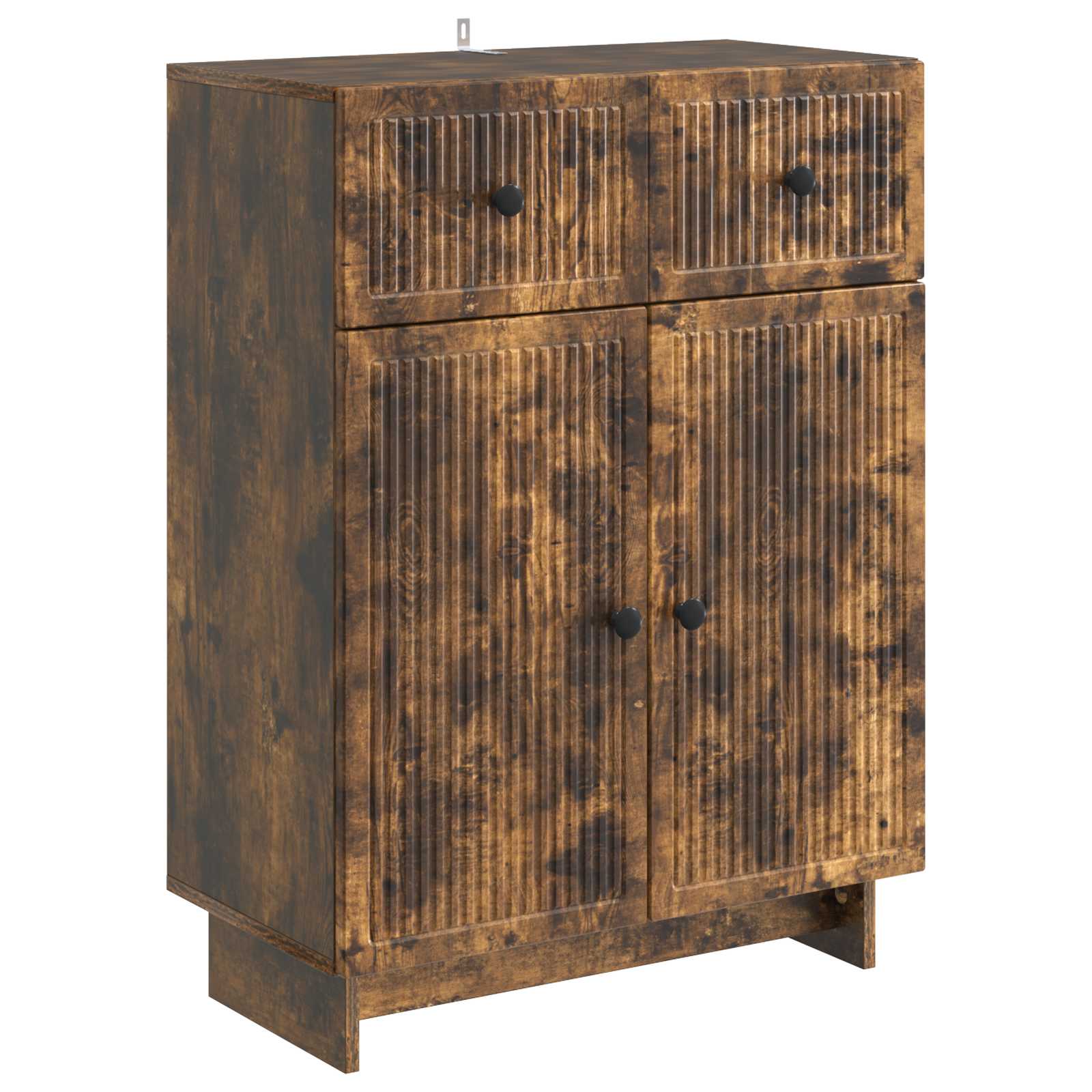 Dressoir met lade Gerookt eiken 66 x 34,5 x 90 cm Bewerkt hout is nu te koop bij PeponiXL, paradijselijk wonen!