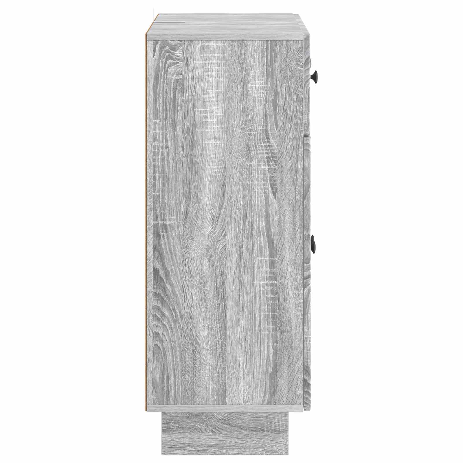 Dressoir met lade Grijs sonoma 66 x 34,5 x 90 cm Bewerkt hout is nu te koop bij PeponiXL, paradijselijk wonen!
