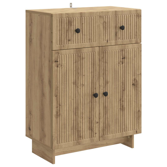 Dressoir Artisanaal eiken 66 x 34,5 x 90 cm Bewerkt hout is nu te koop bij PeponiXL, paradijselijk wonen!