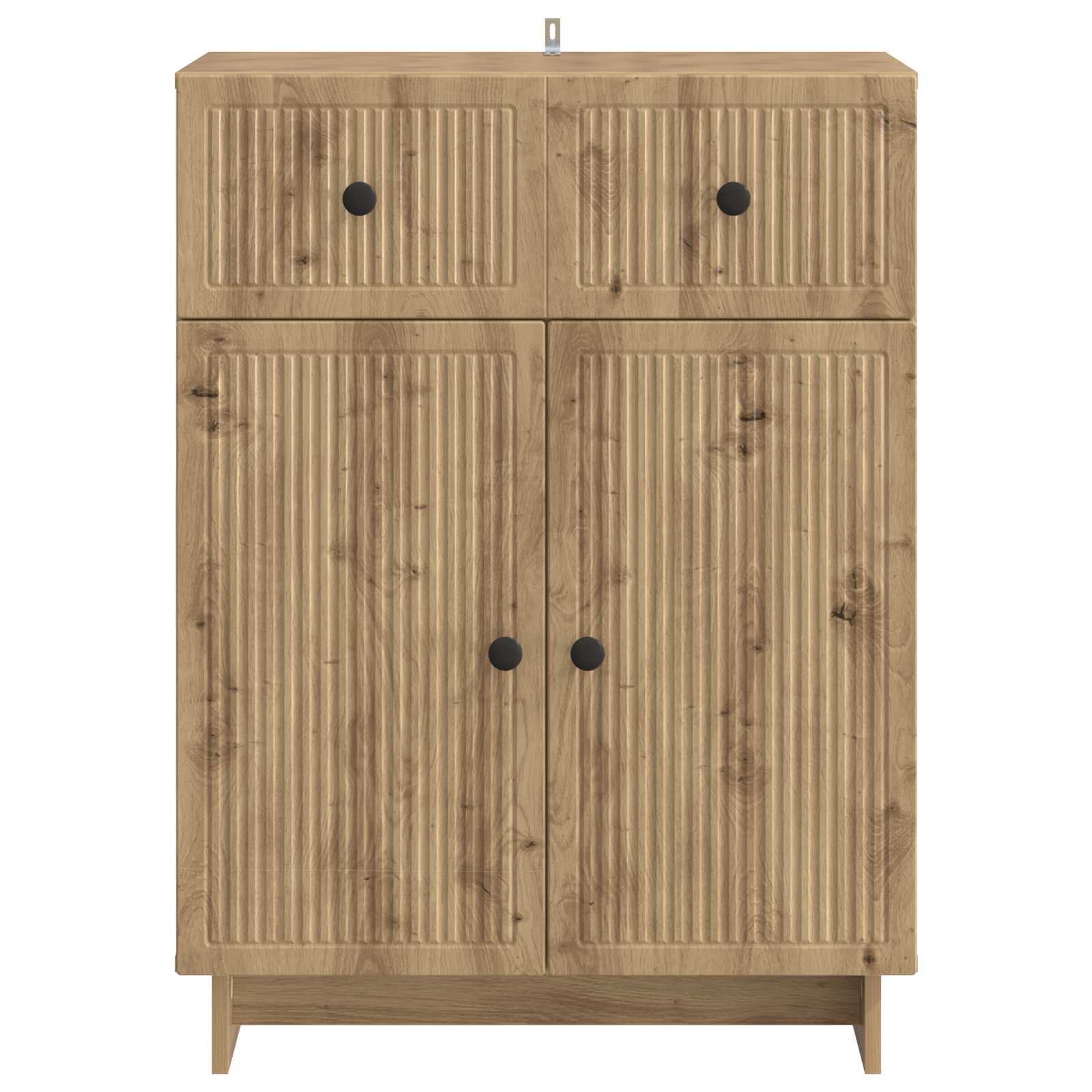 Dressoir Artisanaal eiken 66 x 34,5 x 90 cm Bewerkt hout is nu te koop bij PeponiXL, paradijselijk wonen!