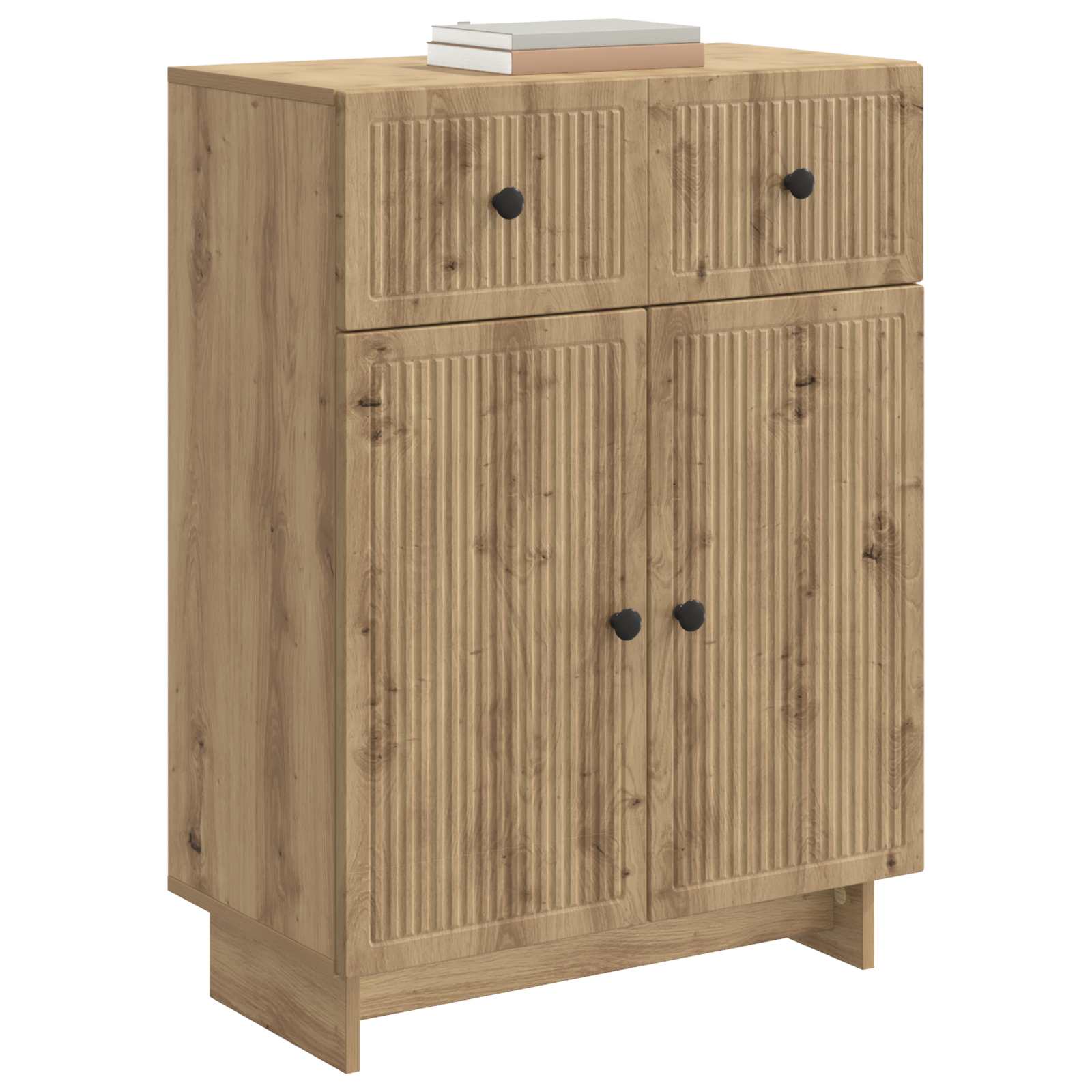 Dressoir Artisanaal eiken 66 x 34,5 x 90 cm Bewerkt hout is nu te koop bij PeponiXL, paradijselijk wonen!