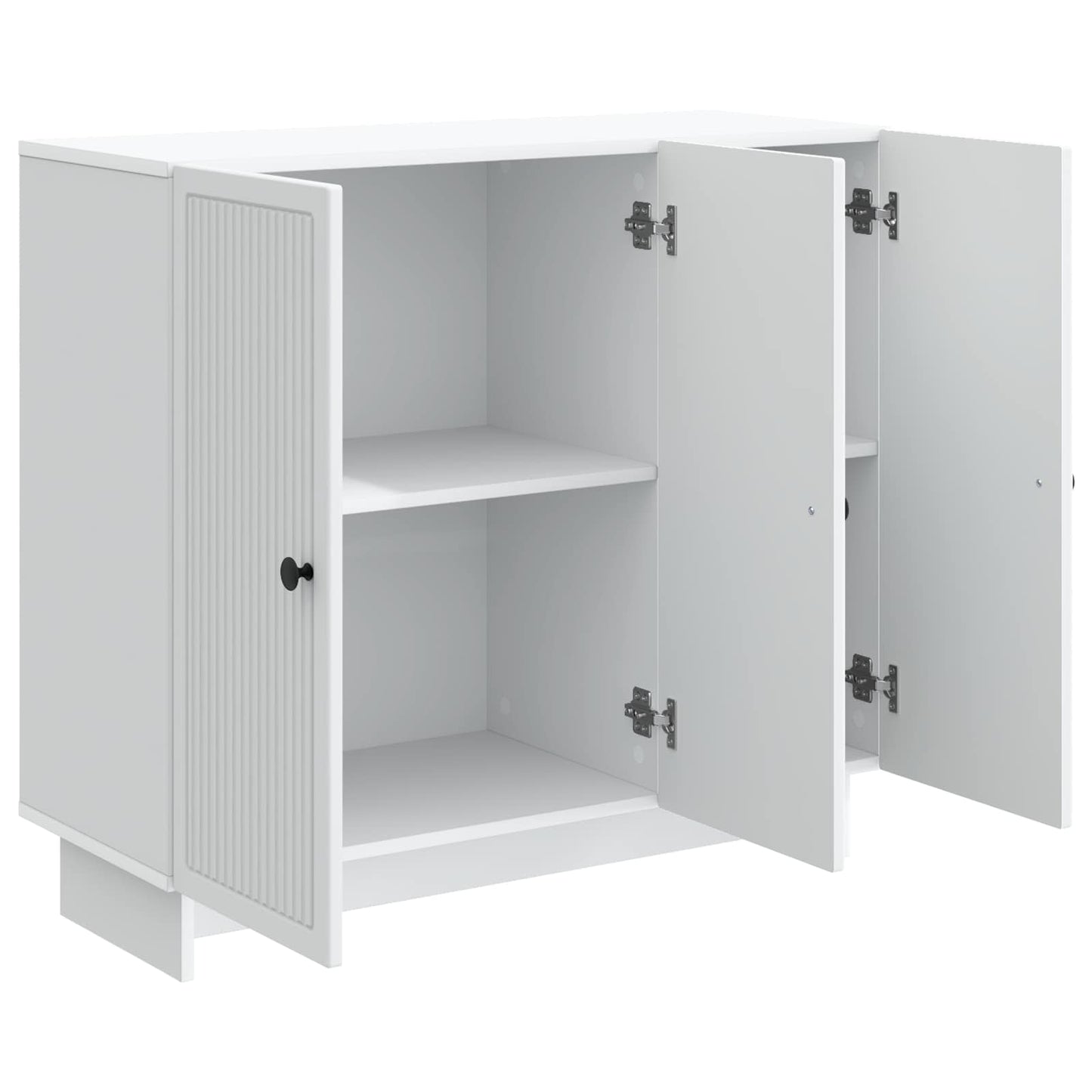 Dressoir Wit 89 x 34,5 x 80 cm Bewerkt hout is nu te koop bij PeponiXL, paradijselijk wonen!