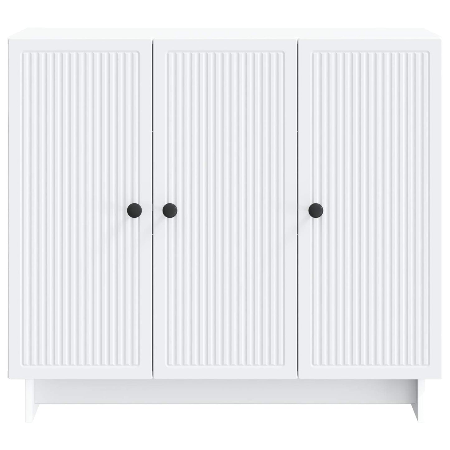 Dressoir Wit 89 x 34,5 x 80 cm Bewerkt hout is nu te koop bij PeponiXL, paradijselijk wonen!