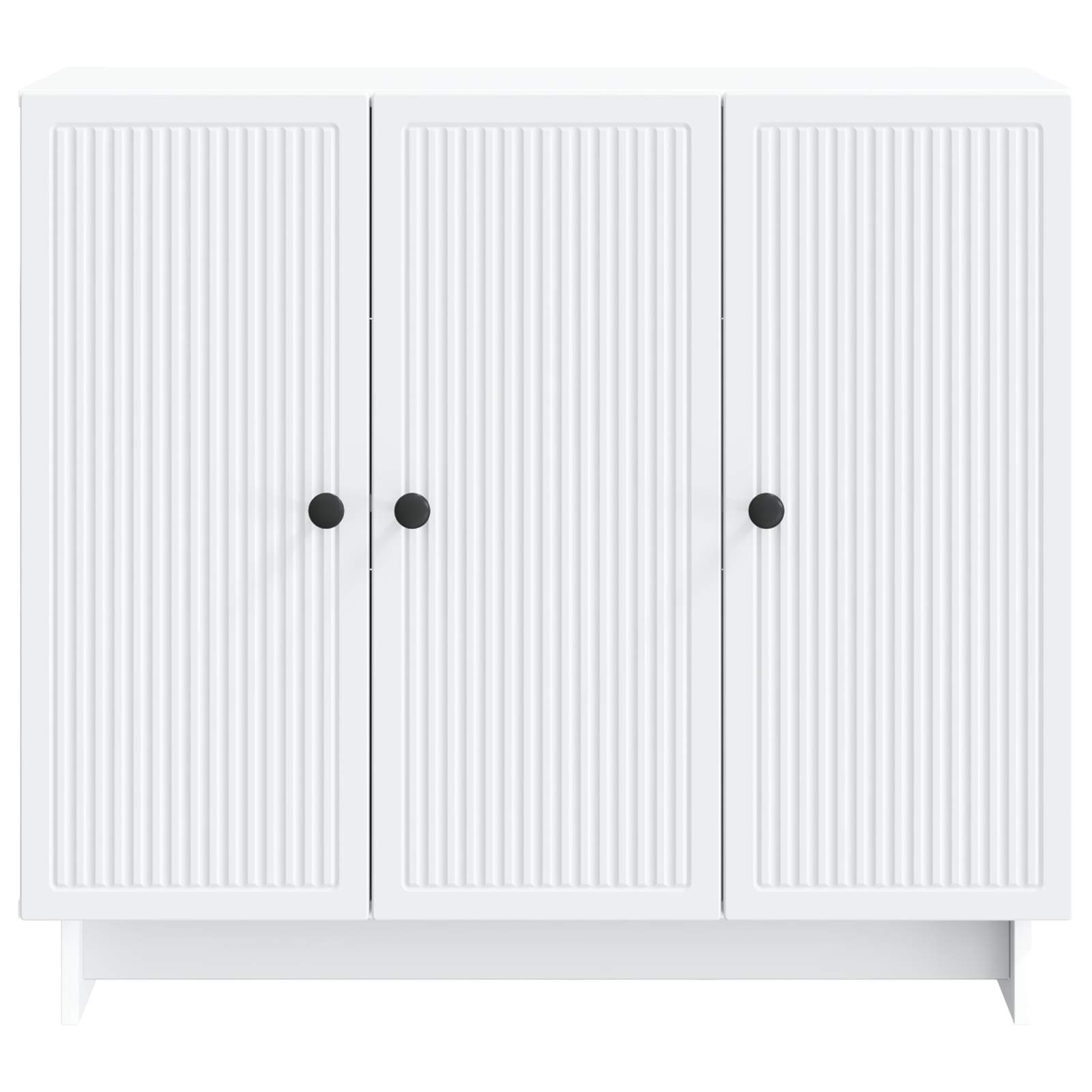 Dressoir Wit 89 x 34,5 x 80 cm Bewerkt hout is nu te koop bij PeponiXL, paradijselijk wonen!