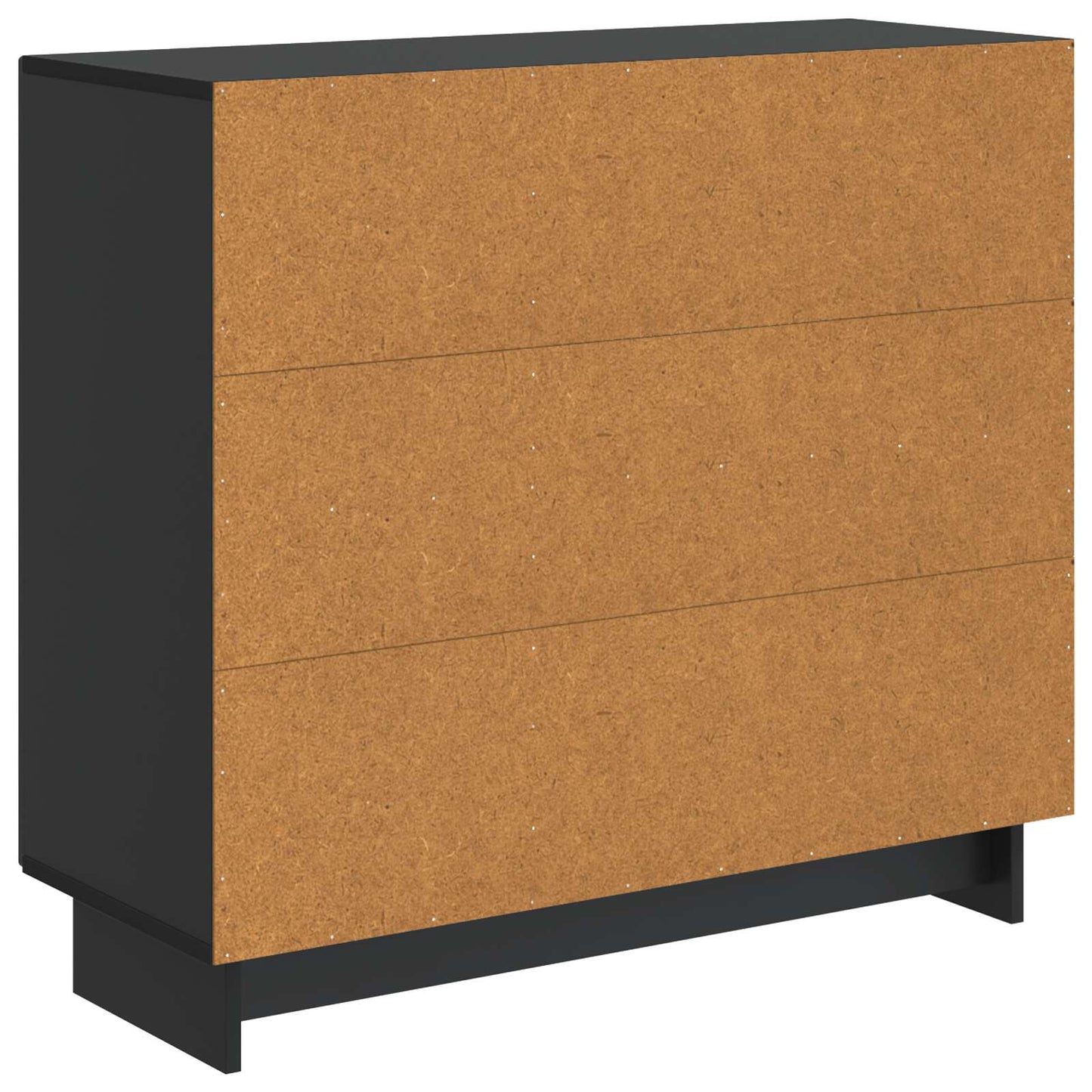Dressoir Zwart 89 x 34,5 x 80 cm Bewerkt hout is nu te koop bij PeponiXL, paradijselijk wonen!