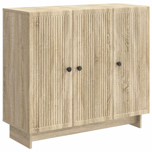 Dressoir Sonoma Eiken 89 x 34,5 x 80 cm Bewerkt hout is nu te koop bij PeponiXL, paradijselijk wonen!