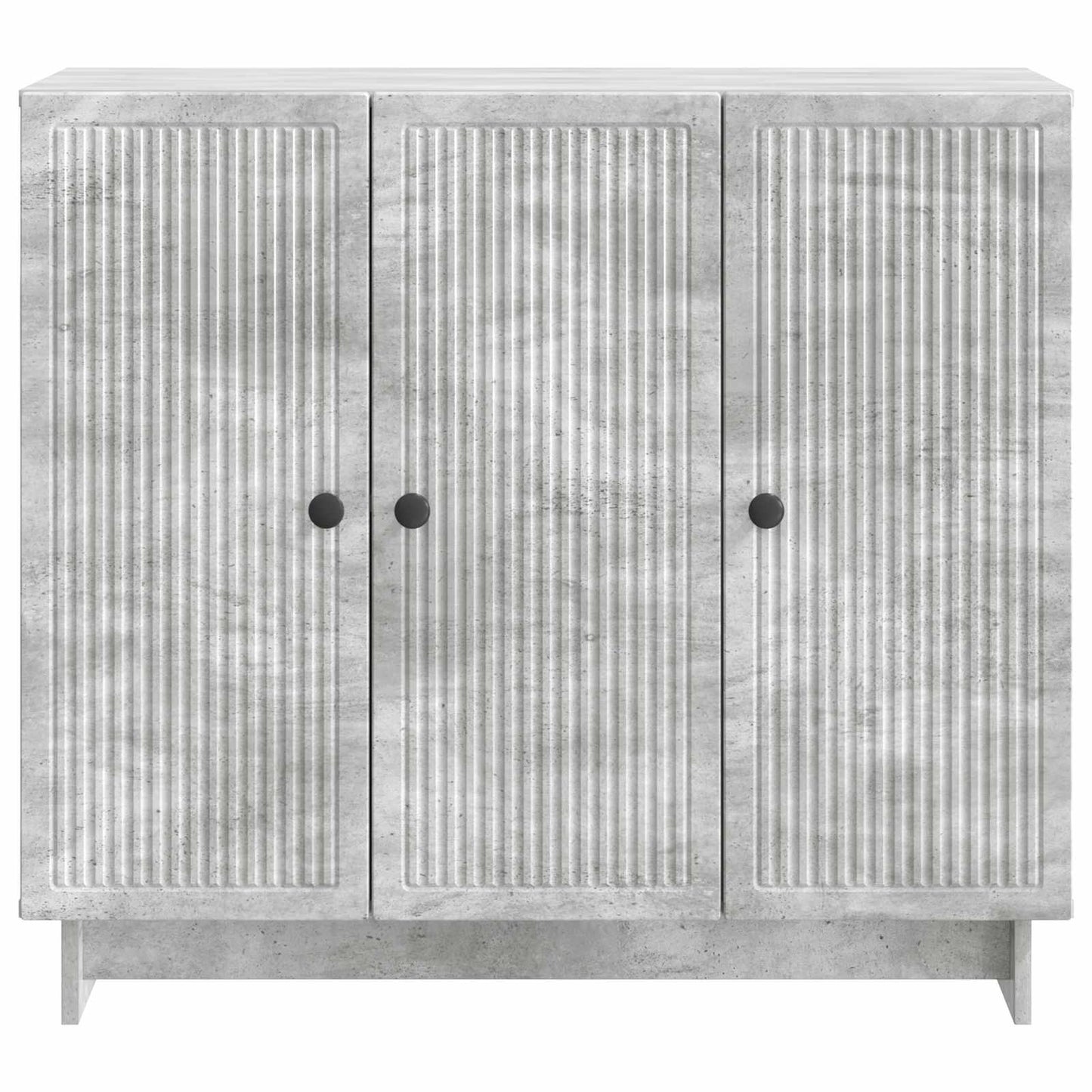 Dressoir Betongrijs 89 x 34,5 x 80 cm Bewerkt hout is nu te koop bij PeponiXL, paradijselijk wonen!